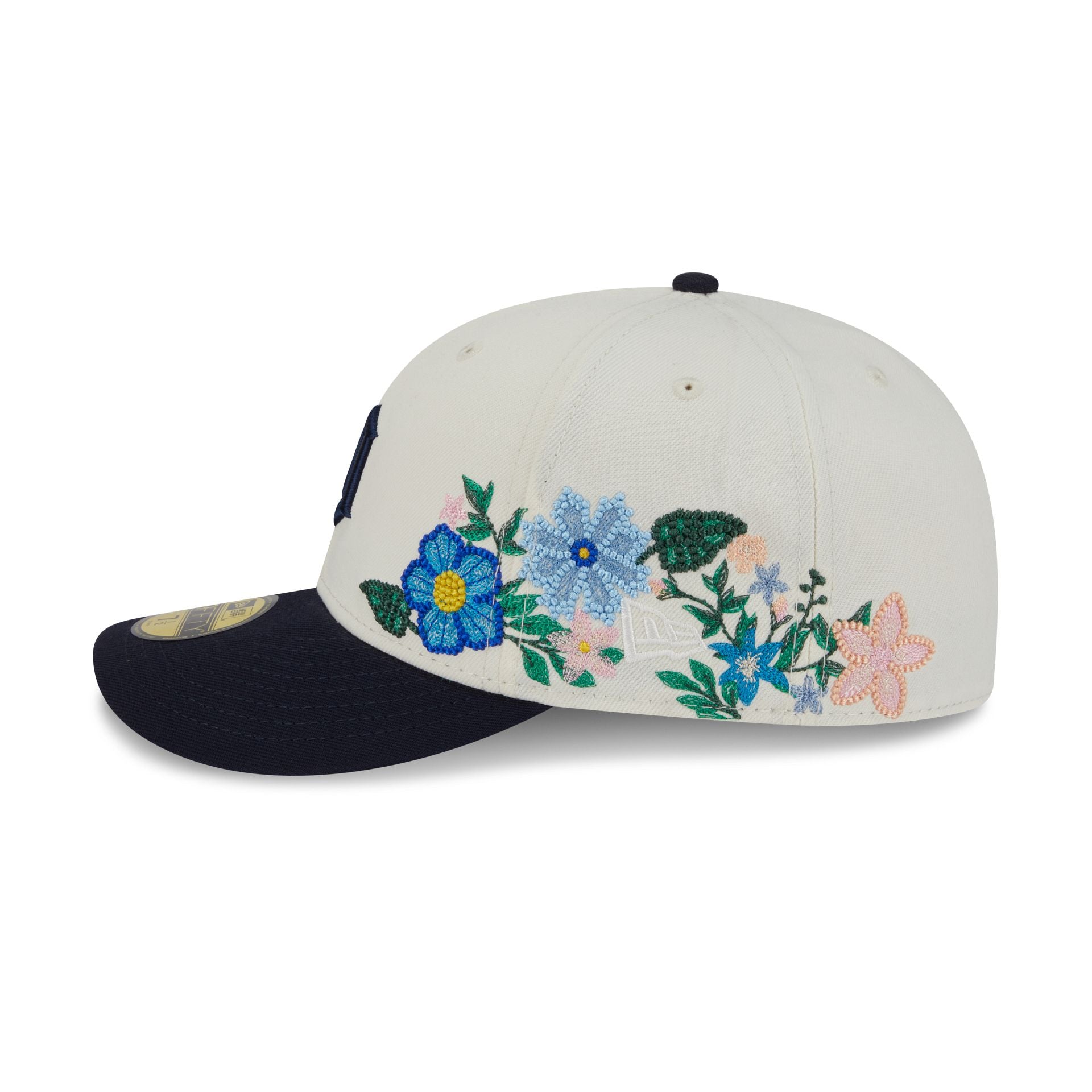 Detroit Tigers Tonal Florals White 59FIFTY Fitted Hat - Image 4