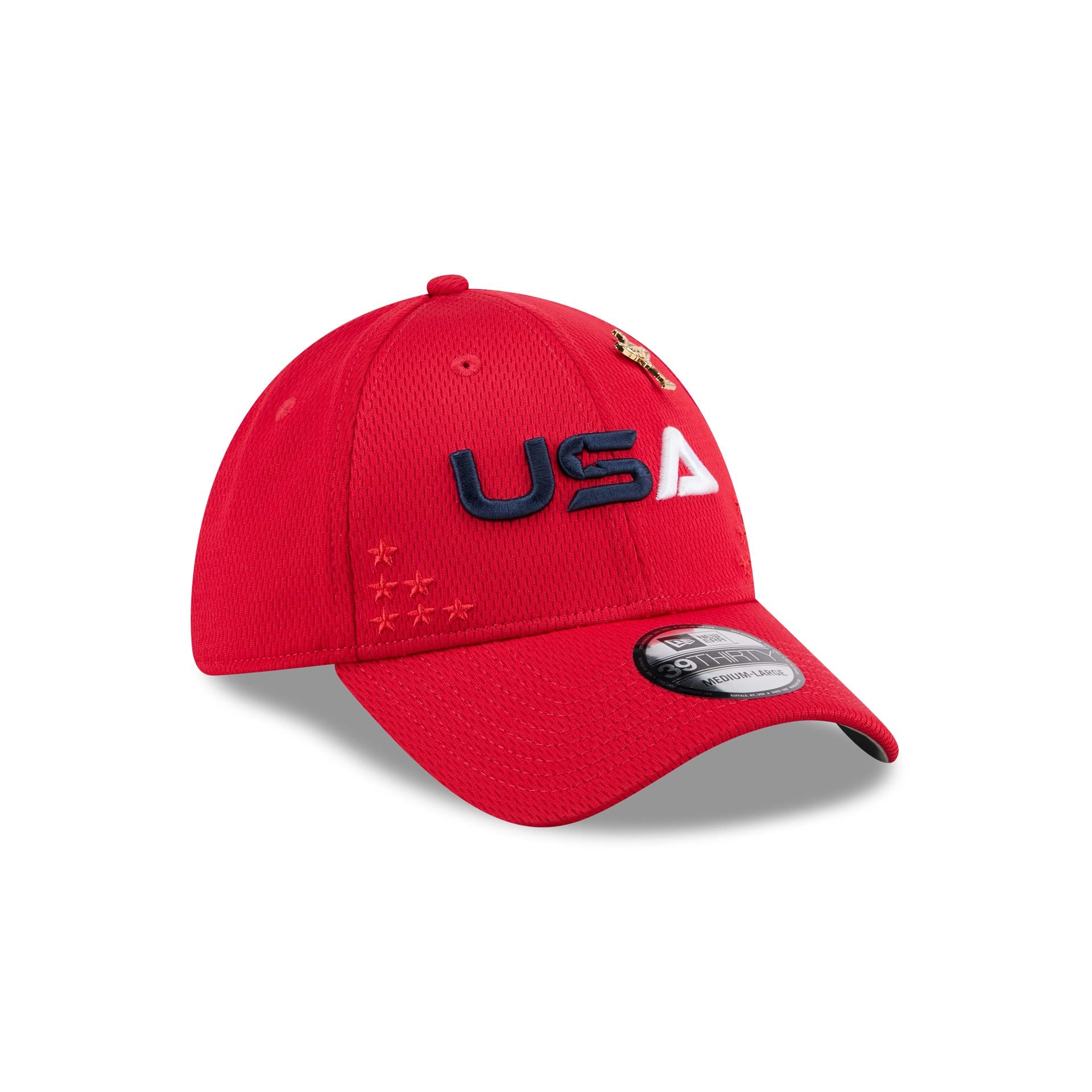 2025 Ryder Cup Team USA Red 39THIRTY Stretch Fit Hat - Image 3