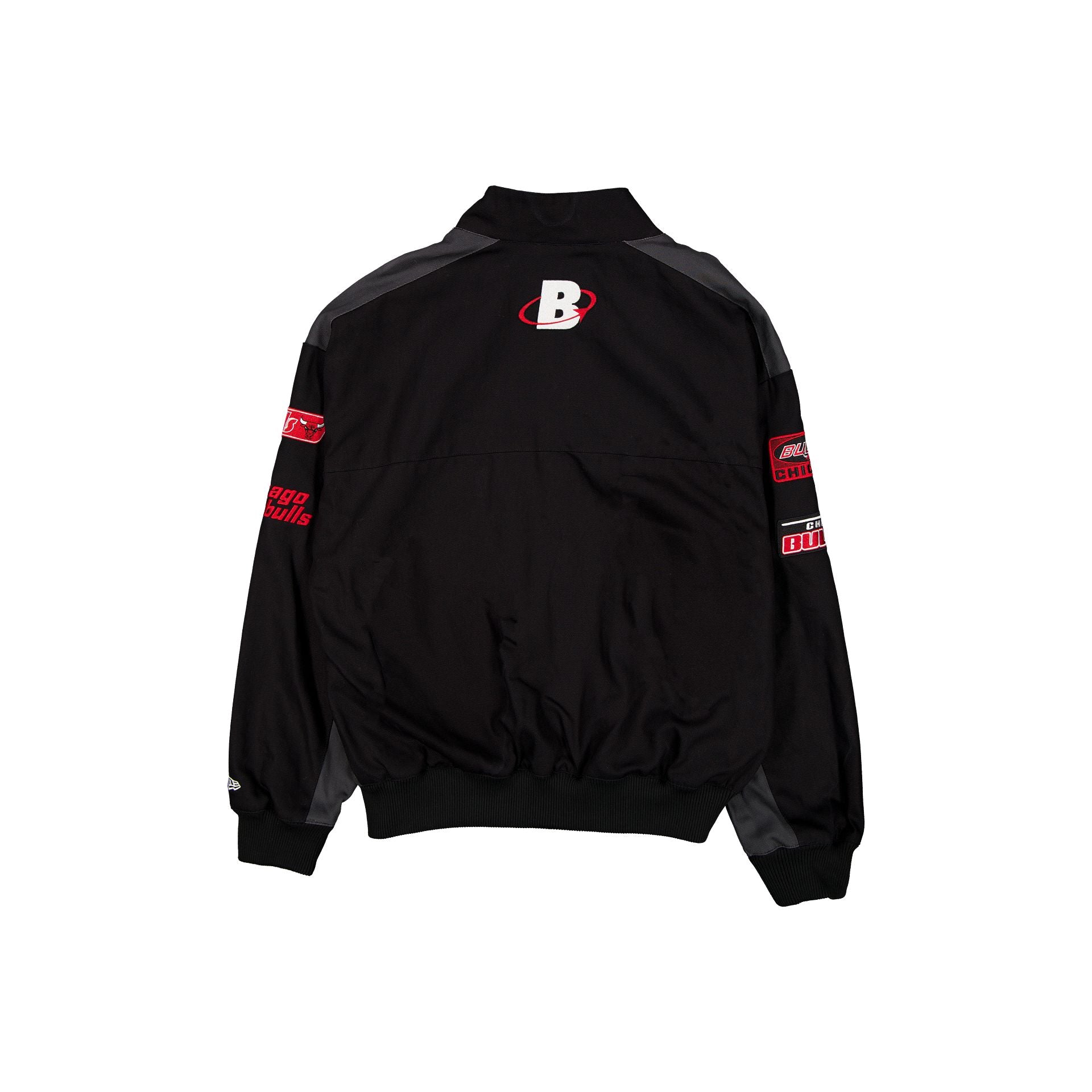 Chicago Bulls Black Motorsports Jacket - Image 2