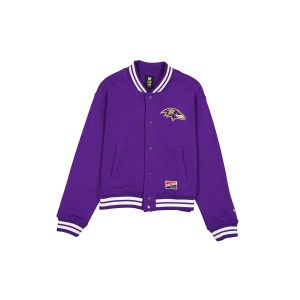Baltimore Ravens Throwback Women's Snap Front Jacket