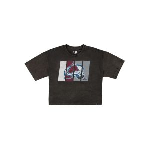Colorado Avalanche Sport Night Black Cropped Women's T-Shirt