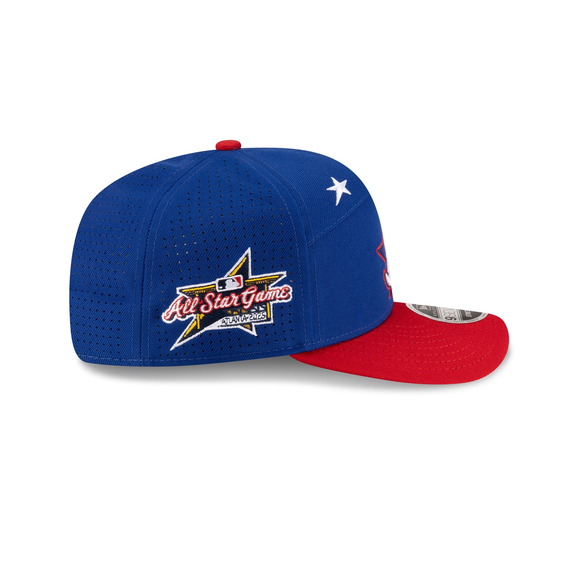 Atlanta Braves 2025 All-Star Game Workout Split Panel 9SEVENTY Stretch-Snap Hat - Image 4