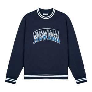 New Era Branded Ombre Navy Crewneck