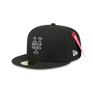 Alpha Industries x New York Mets Black 59FIFTY Fitted Hat
