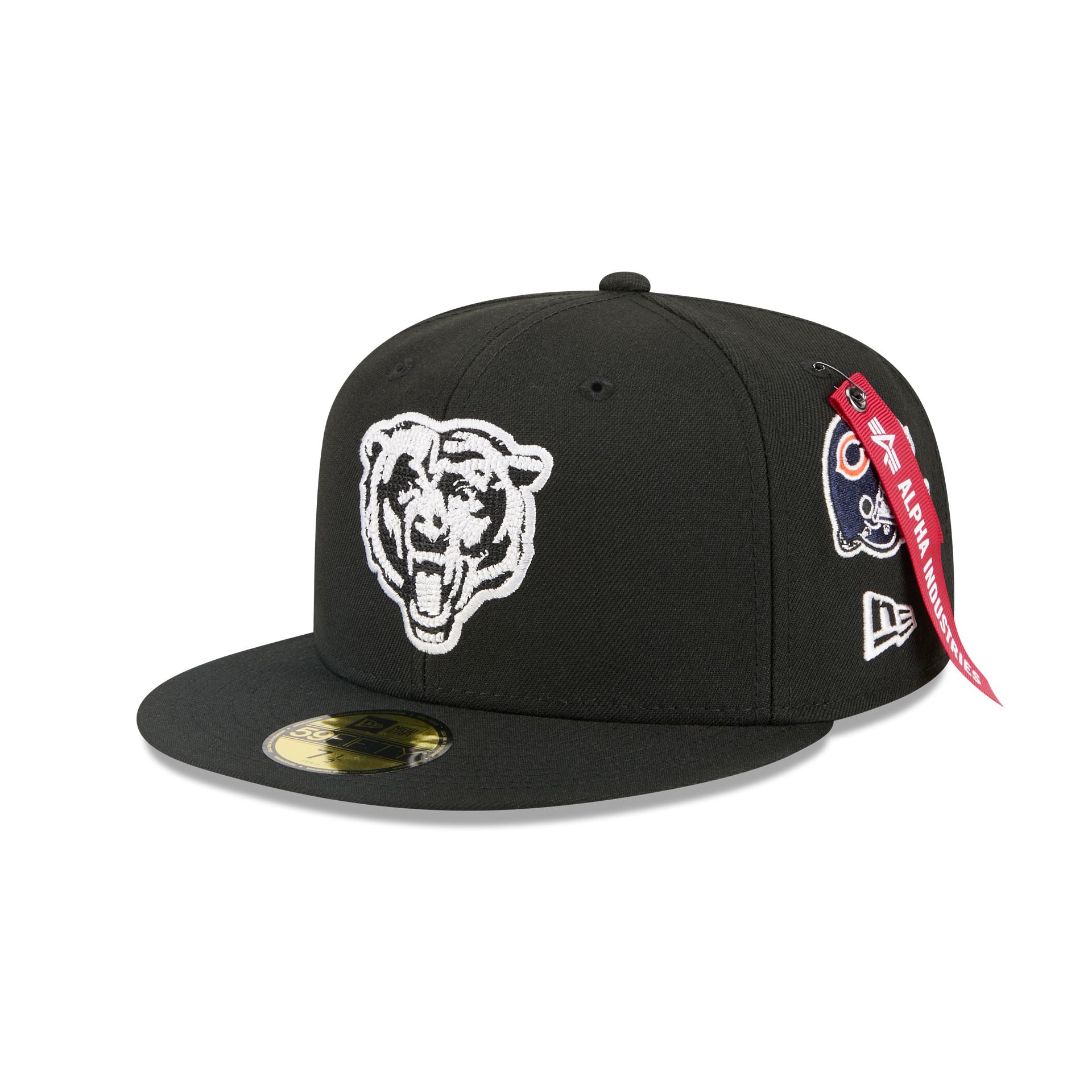 Alpha Industries x Chicago Bears Black 59FIFTY Fitted Hat