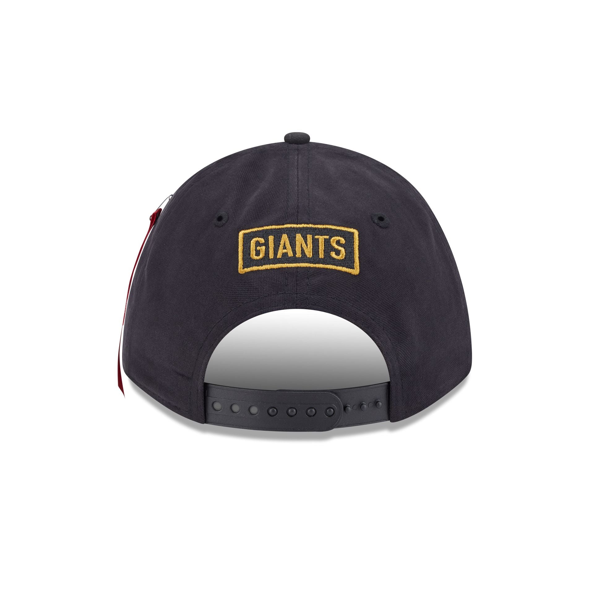 Alpha Industries x New York Giants Black 9FORTY M-Crown A-Frame Snapback Hat - Image 6