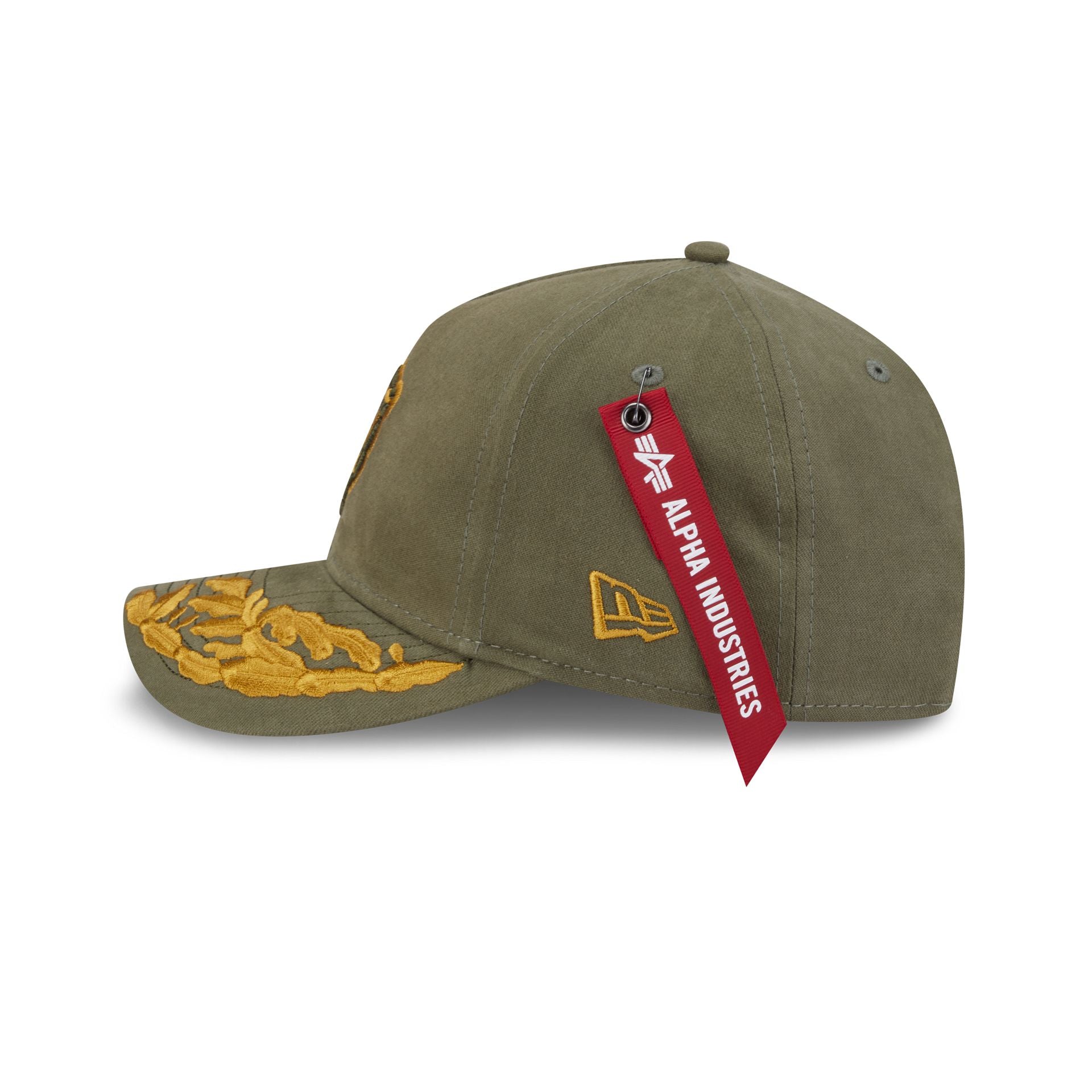Alpha Industries x Chicago Bears Olive Green 9FORTY M-Crown A-Frame Snapback Hat - Image 4