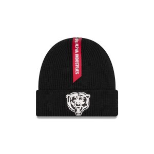 Alpha Industries x Chicago Bears Black Cuff Knit Hat