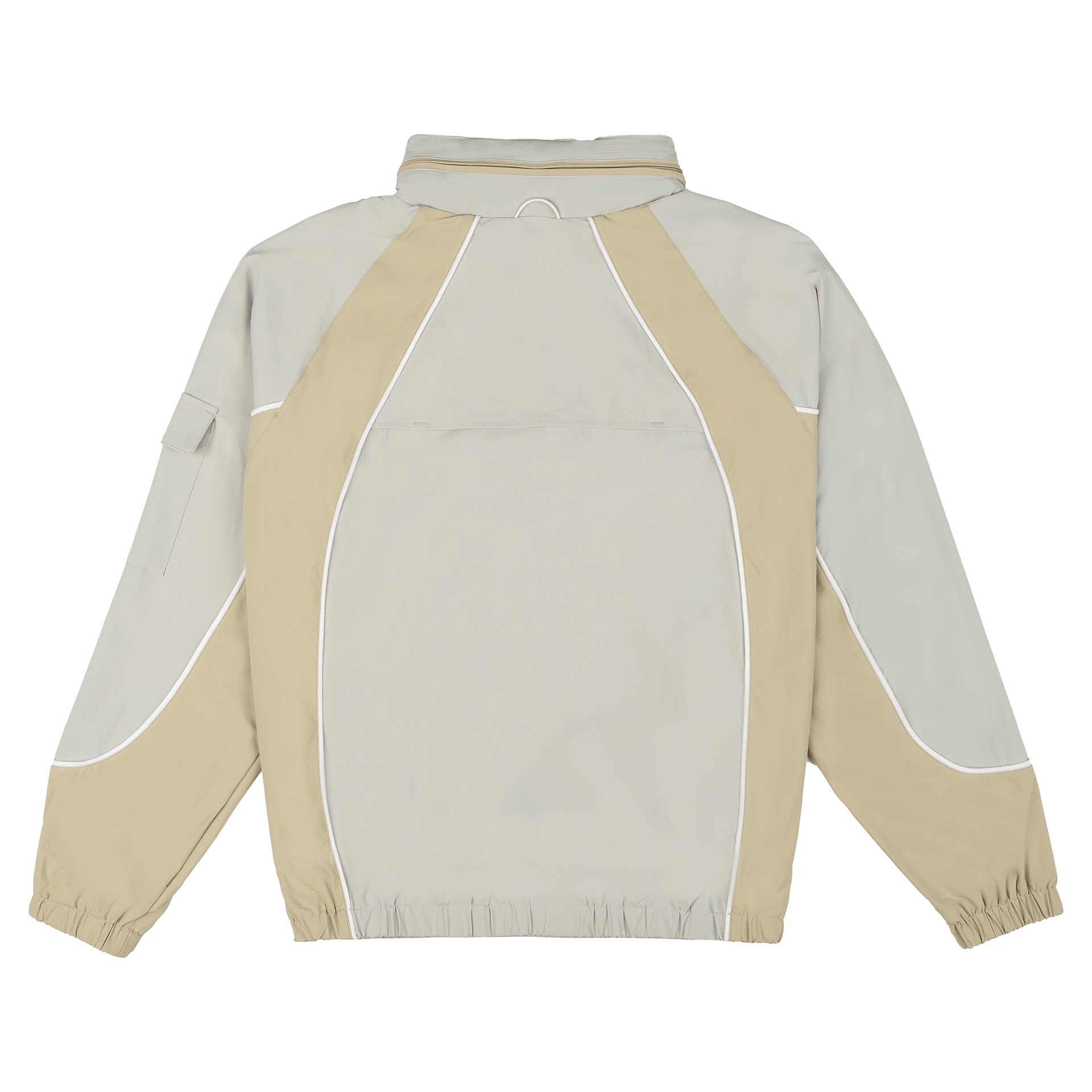 New Era Branded Retro-Tech NE2K Mirage Gray Half-Zip Track Pullover - Image 2