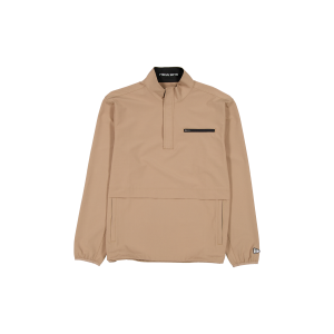 New Era Branded Taupe Gray Golf Half-Zip
