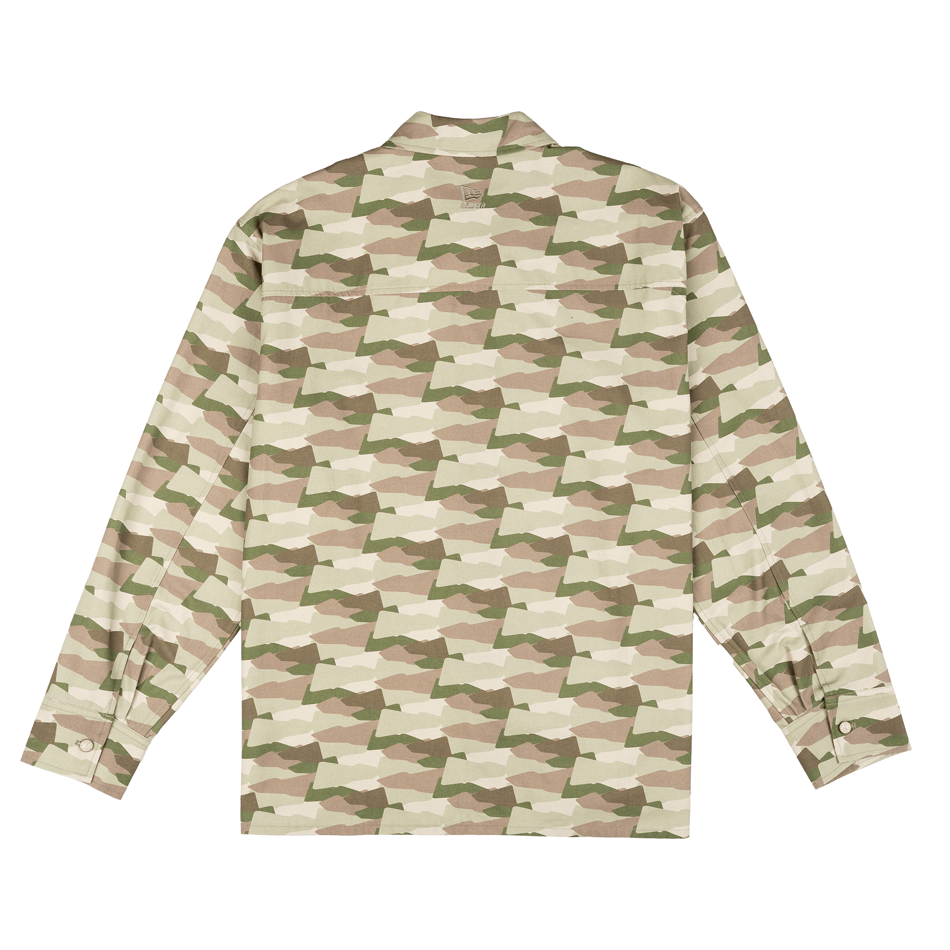 New Era Branded Printed Military Shacket - Image 3
