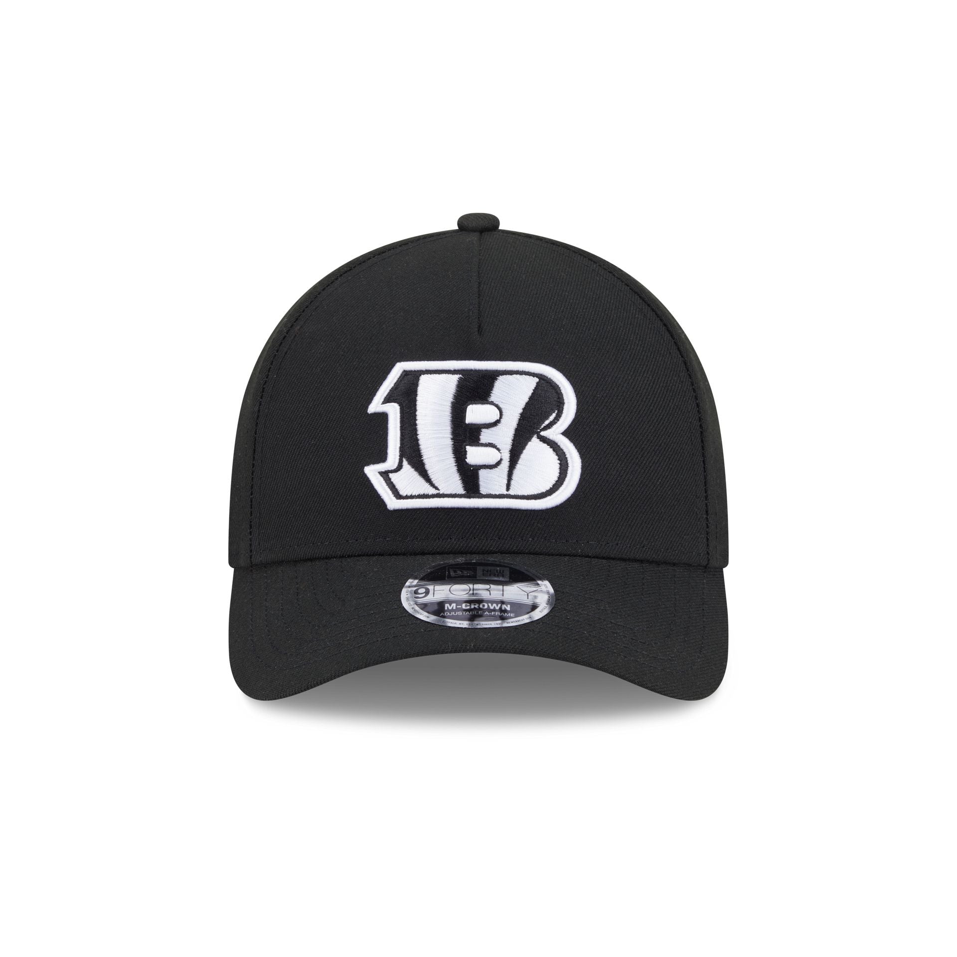 Cincinnati Bengals Black & White 9FORTY M-Crown A-Frame Snapback Hat - Image 2