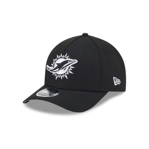 Miami Dolphins Black & White 9FORTY M-Crown A-Frame Snapback Hat