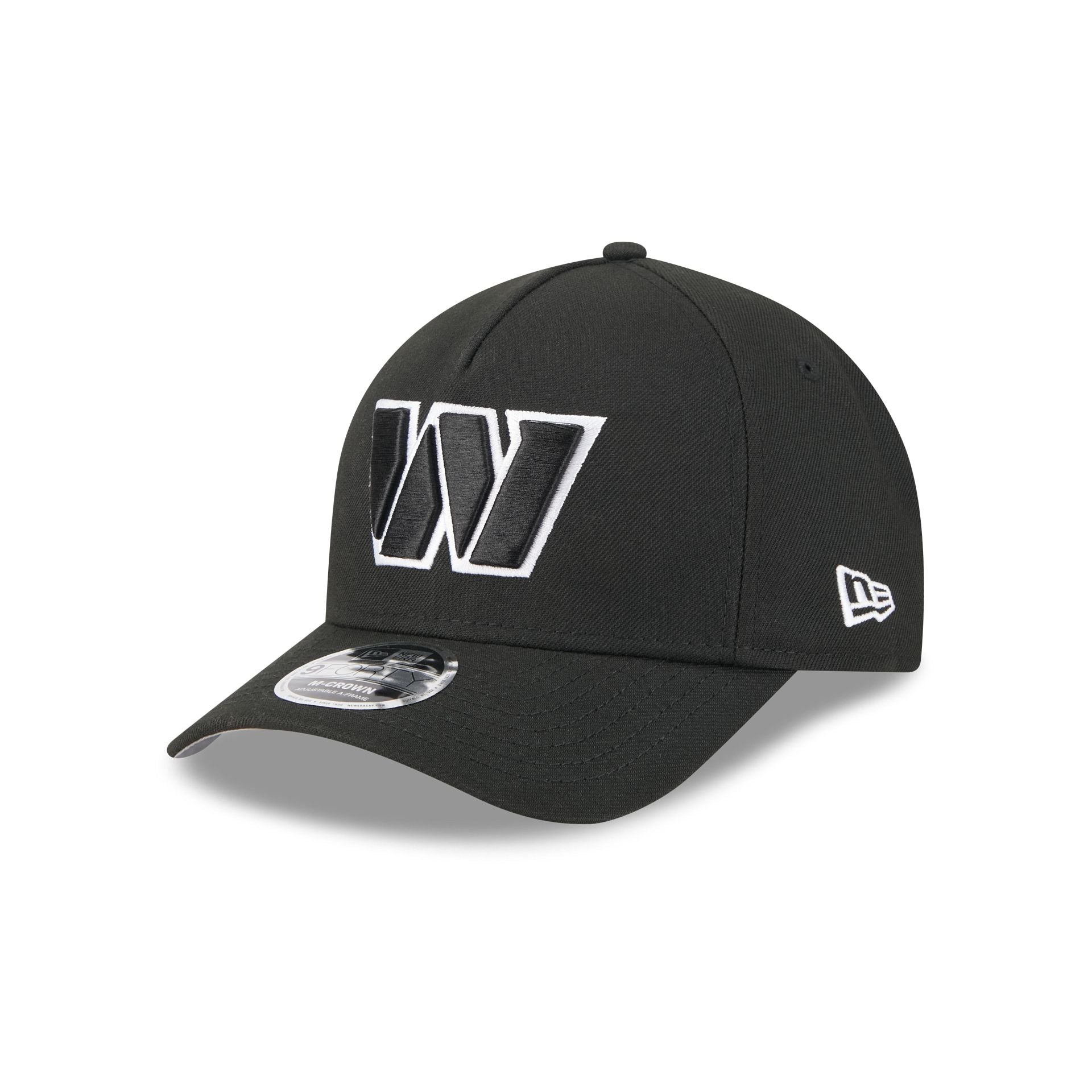 Washington Commanders Black & White 9FORTY M-Crown A-Frame Snapback Hat