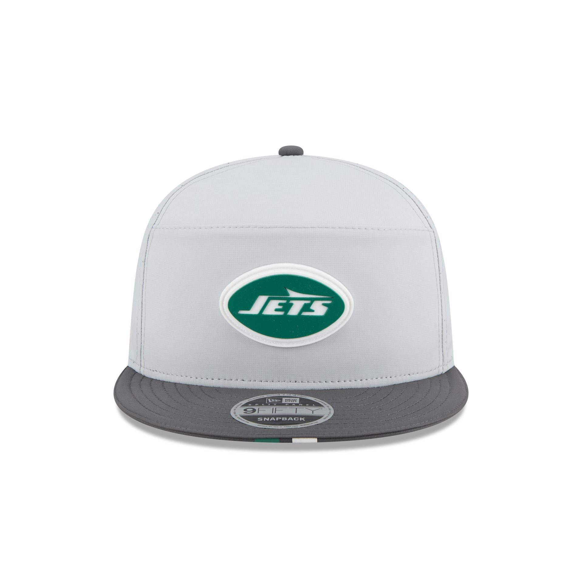 New York Jets 2025 Training Gray Split Panel 9FIFTY Snapback Hat - Image 3