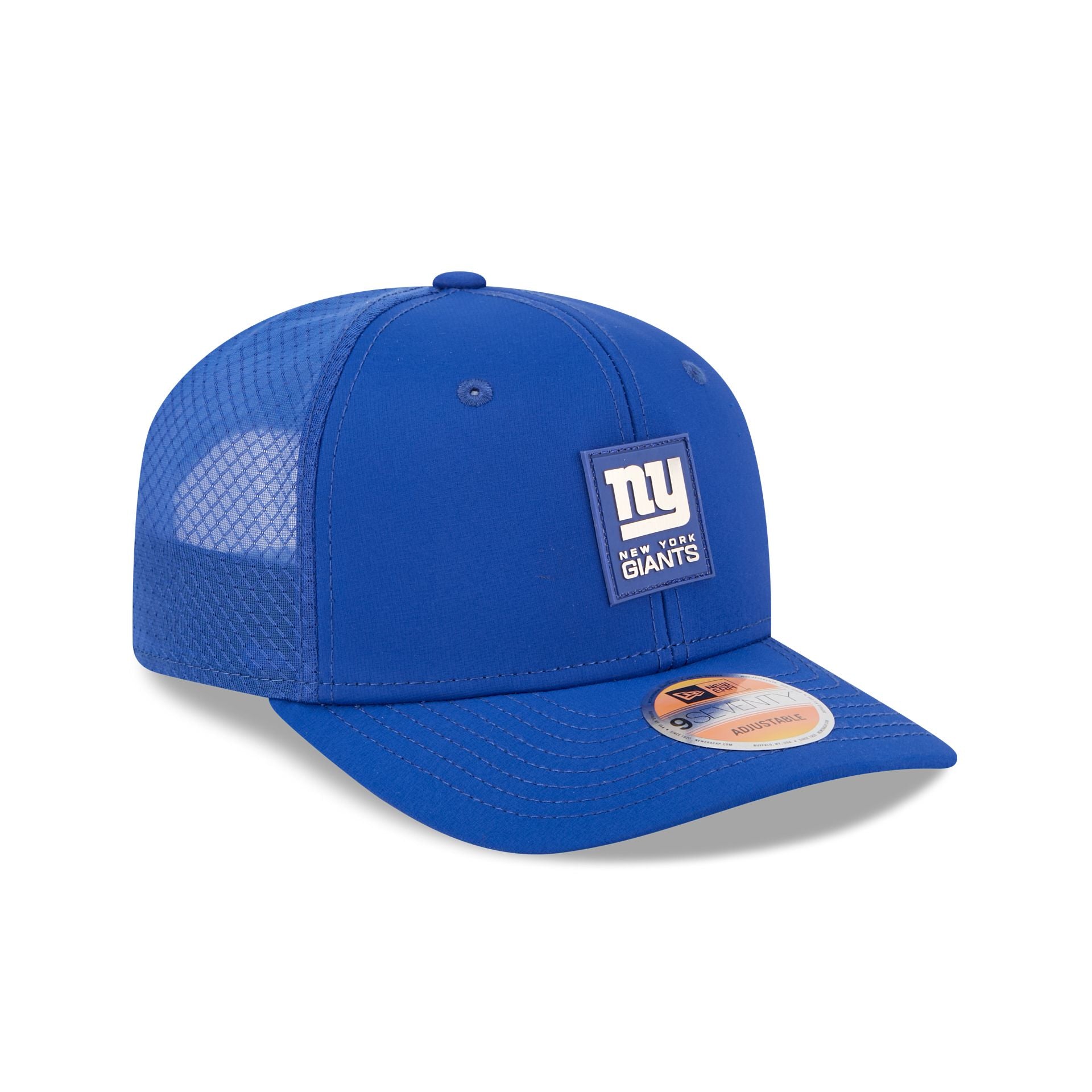 New York Giants 2025 Sideline Hot Weather 9SEVENTY Trucker Hat - Image 3