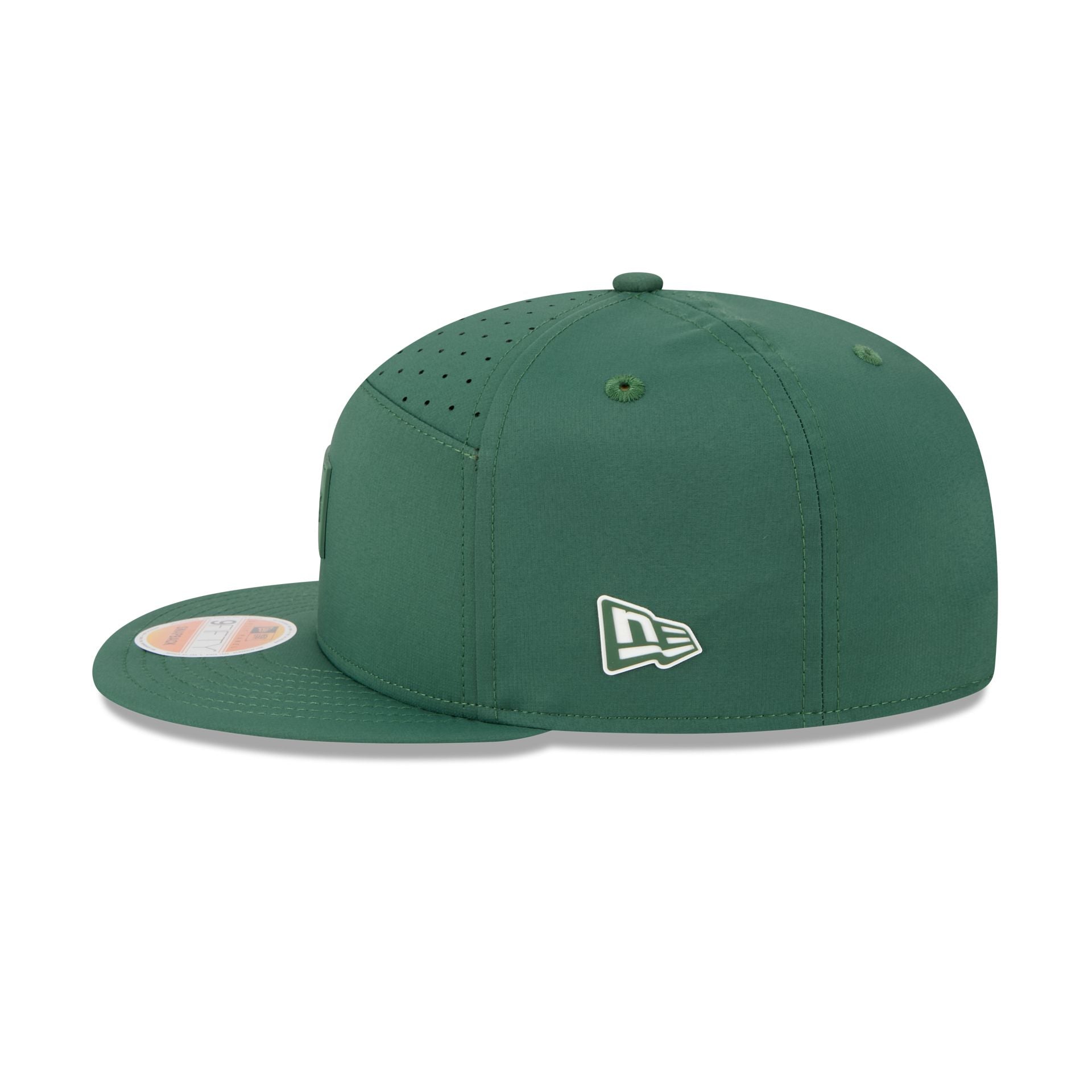 Green Bay Packers 2025 Sideline Hot Weather Split Panel 9FIFTY Snapback Hat - Image 4