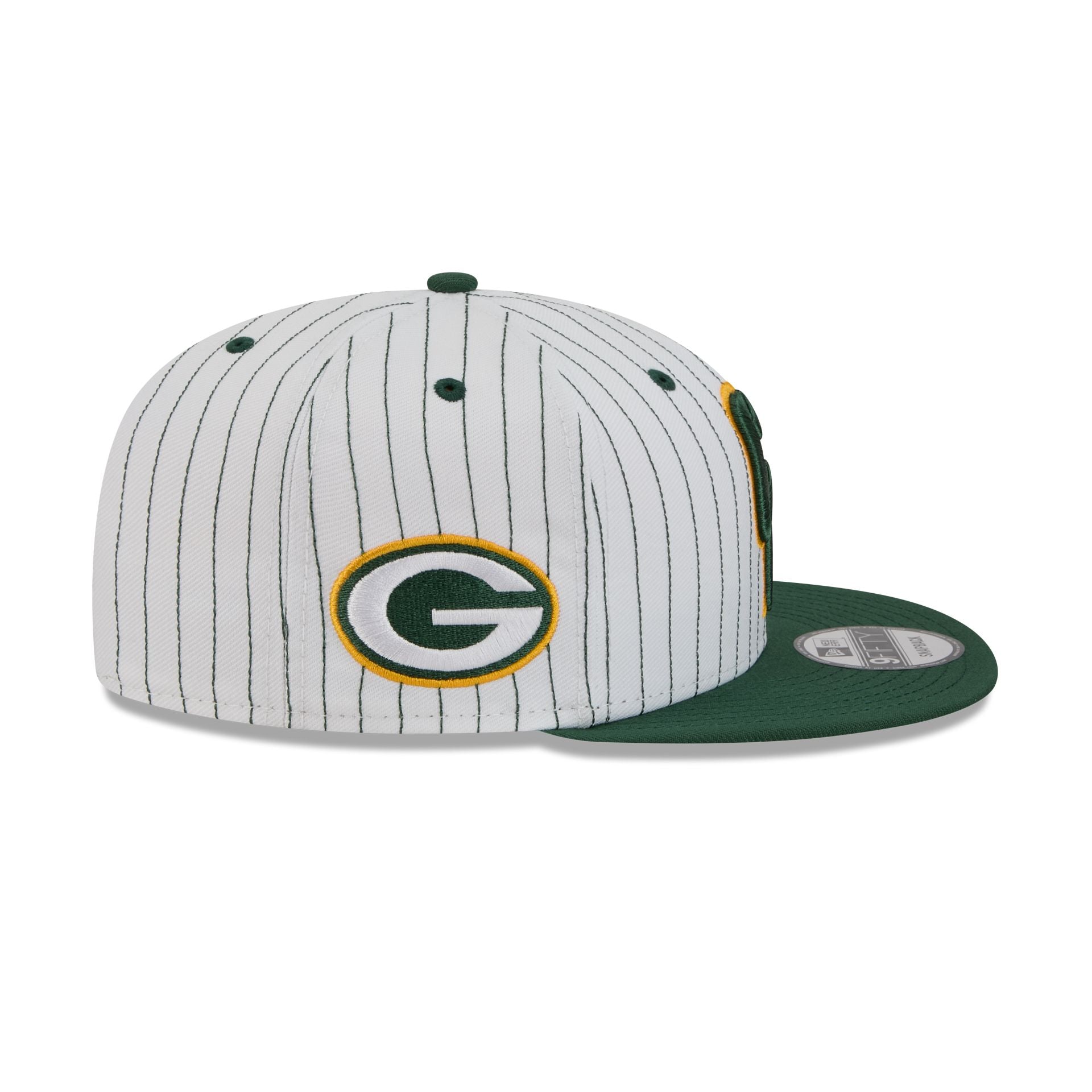 Green Bay Packers Deceptor Pinstripe 9FIFTY Snapback Hat - Image 4