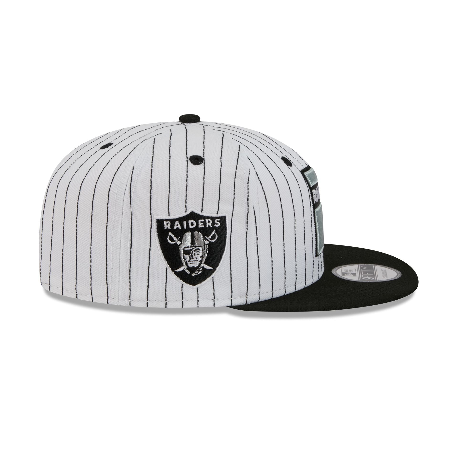 Las Vegas Raiders Deceptor Pinstripe 9FIFTY Snapback Hat - Image 4