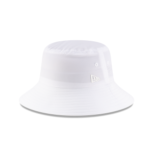 New Era Branded White Golf Stretch Bucket Hat