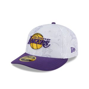 Los Angeles Lakers Floral Shine Low Profile 59FIFTY Fitted Hat