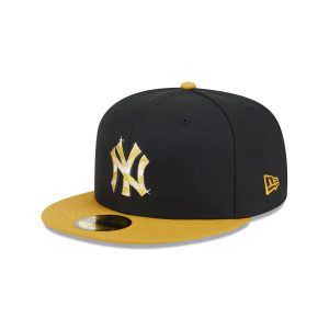 New York Yankees Metallic Gold Logo 59FIFTY Fitted Hat