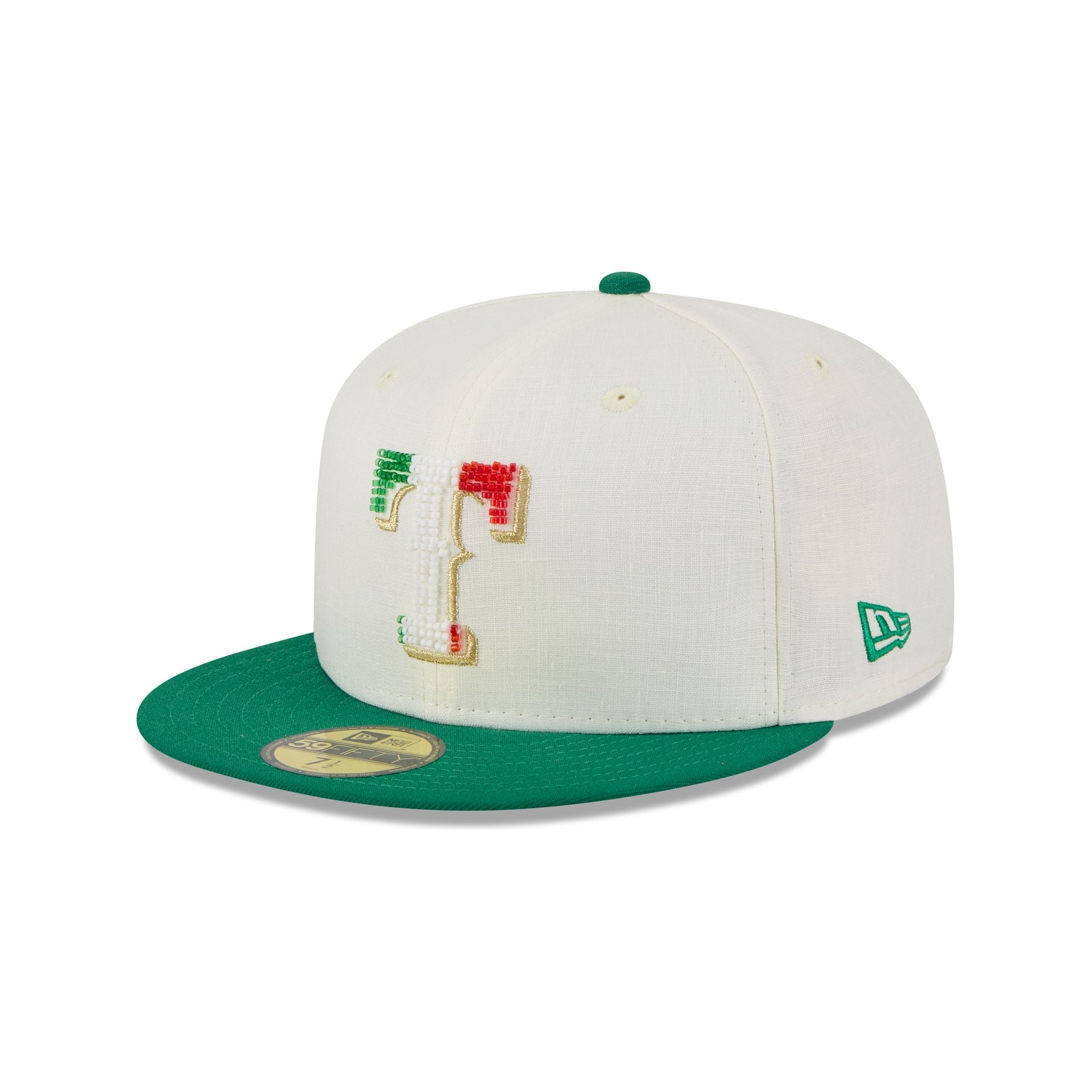 Texas Rangers Beaded Linen 59FIFTY Fitted Hat - Image 3