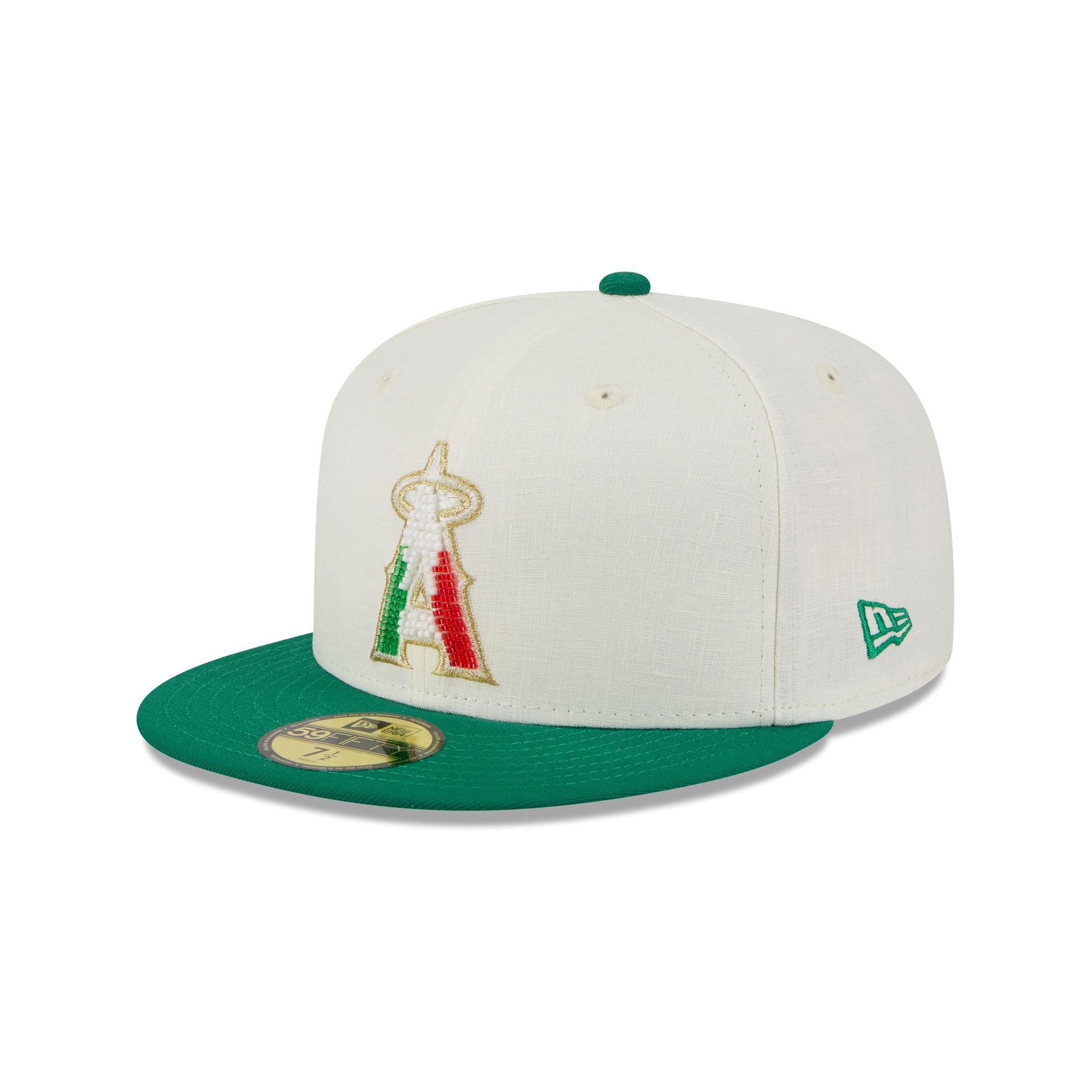 Los Angeles Angels Beaded Linen 59FIFTY Fitted Hat - Image 3