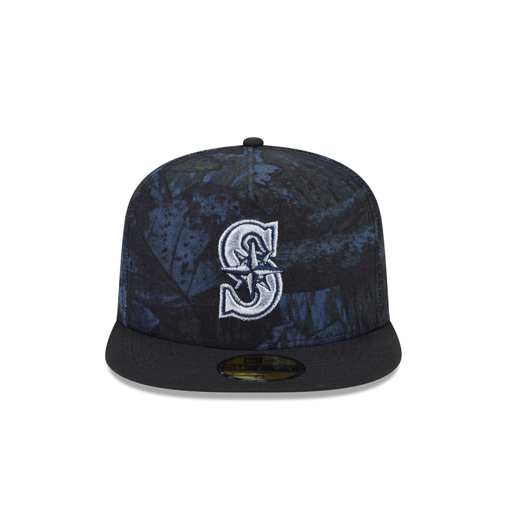 Just Caps Ripstop Camo Seattle Mariners 59FIFTY A-Frame Fitted Hat - Image 2
