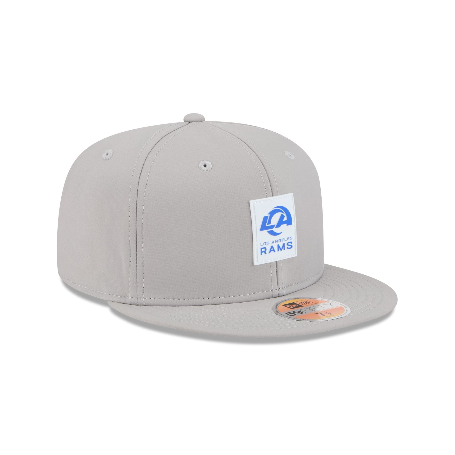 Los Angeles Rams 2025 Sideline Hot Weather Gray 59FIFTY Fitted Hat - Image 3