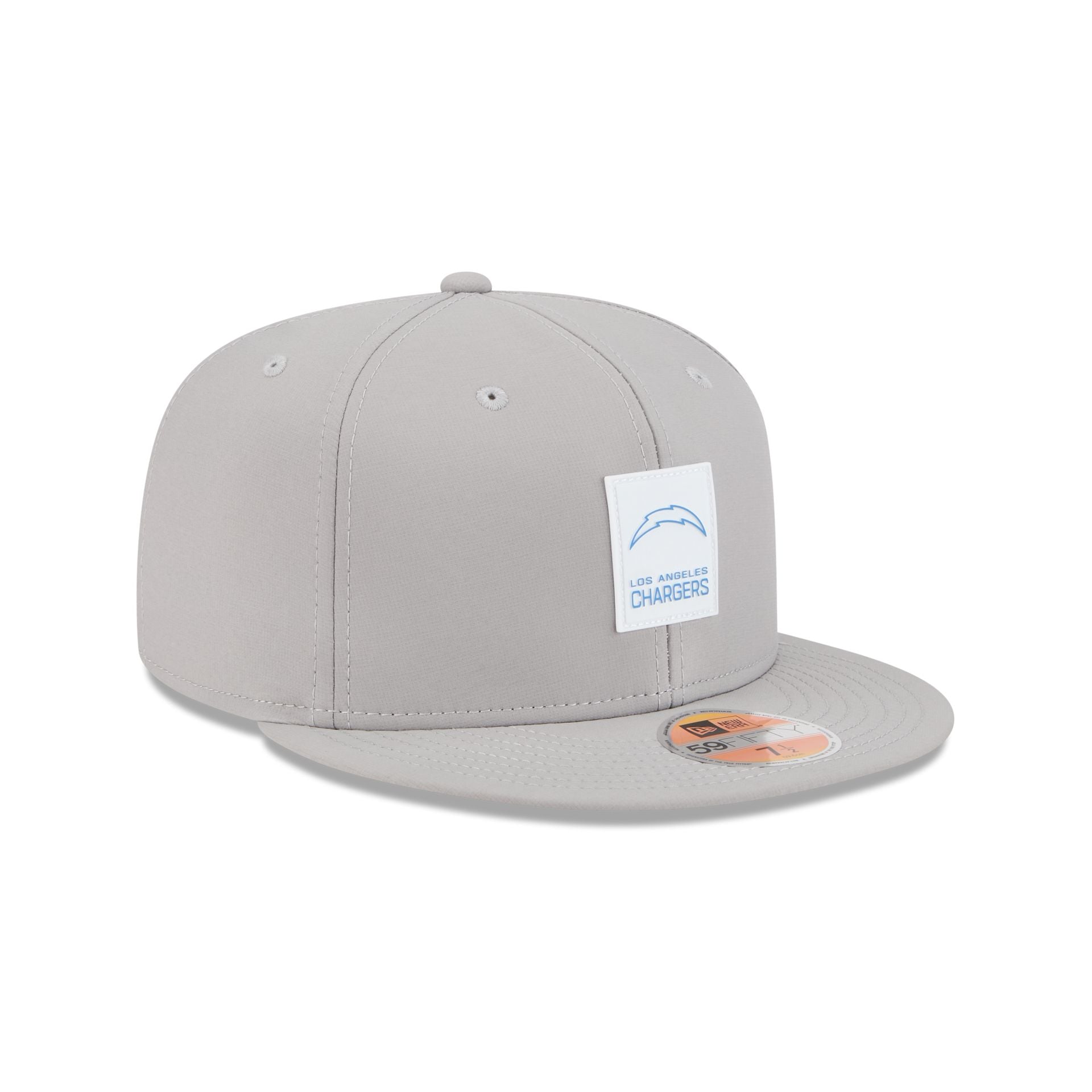 Los Angeles Chargers 2025 Sideline Hot Weather Gray 59FIFTY Fitted Hat - Image 3