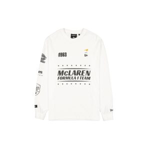 McLaren Formula 1 Team Pigment Wash White Long Sleeve T-Shirt