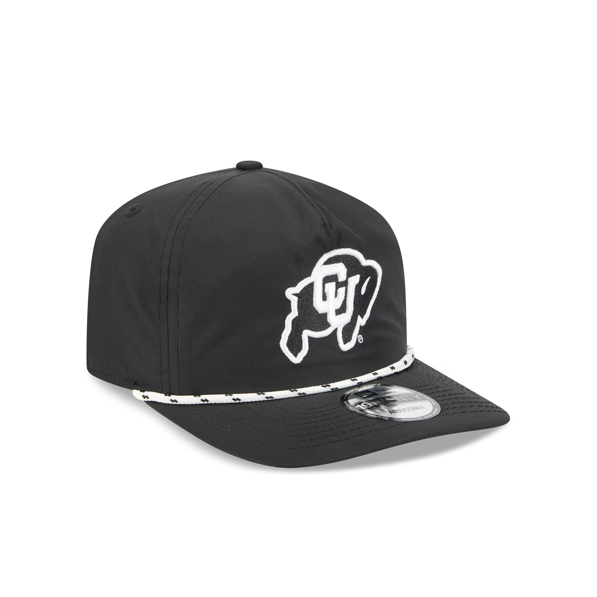 Colorado Buffaloes Black and White Rope 19TWENTY Snapback Hat - Image 3
