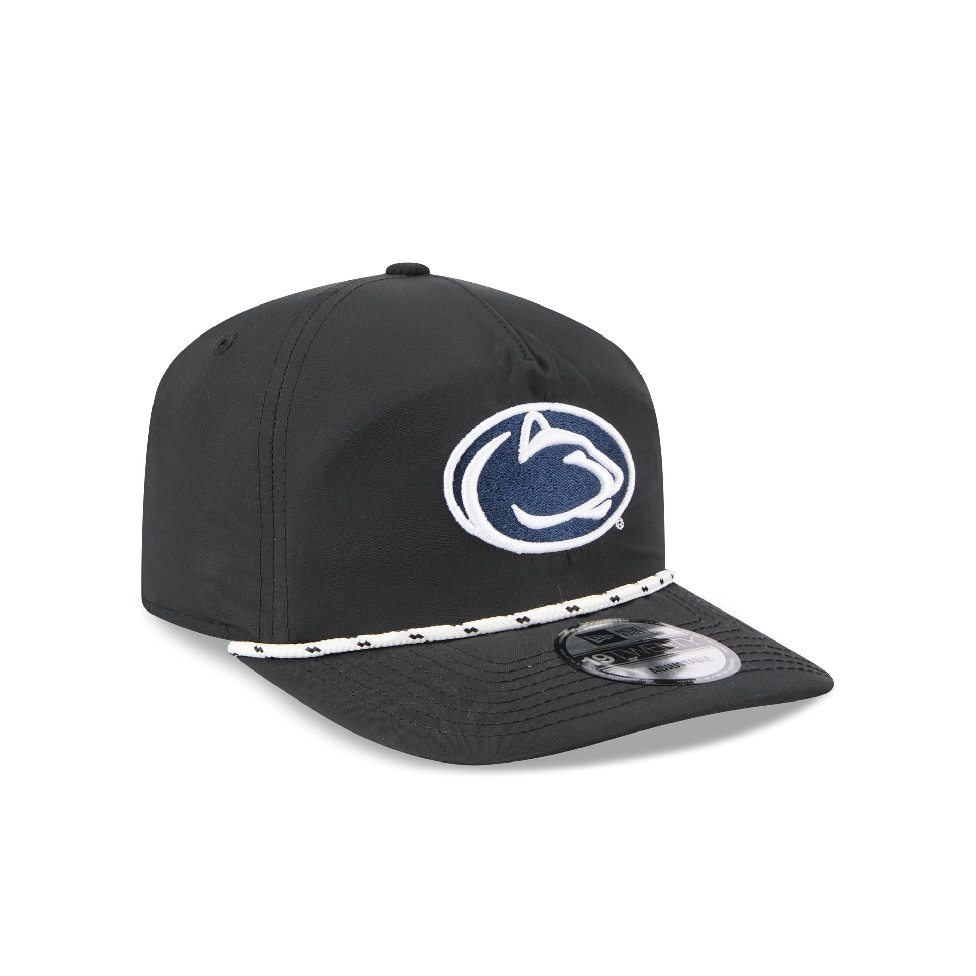 Penn State Nittany Lions Black and White Rope 19TWENTY Snapback Hat - Image 3