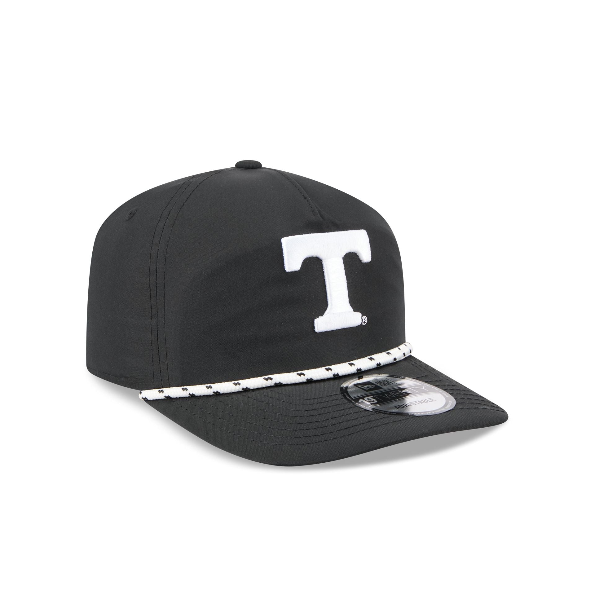 Tennessee Volunteers Black and White Rope 19TWENTY Snapback Hat - Image 3