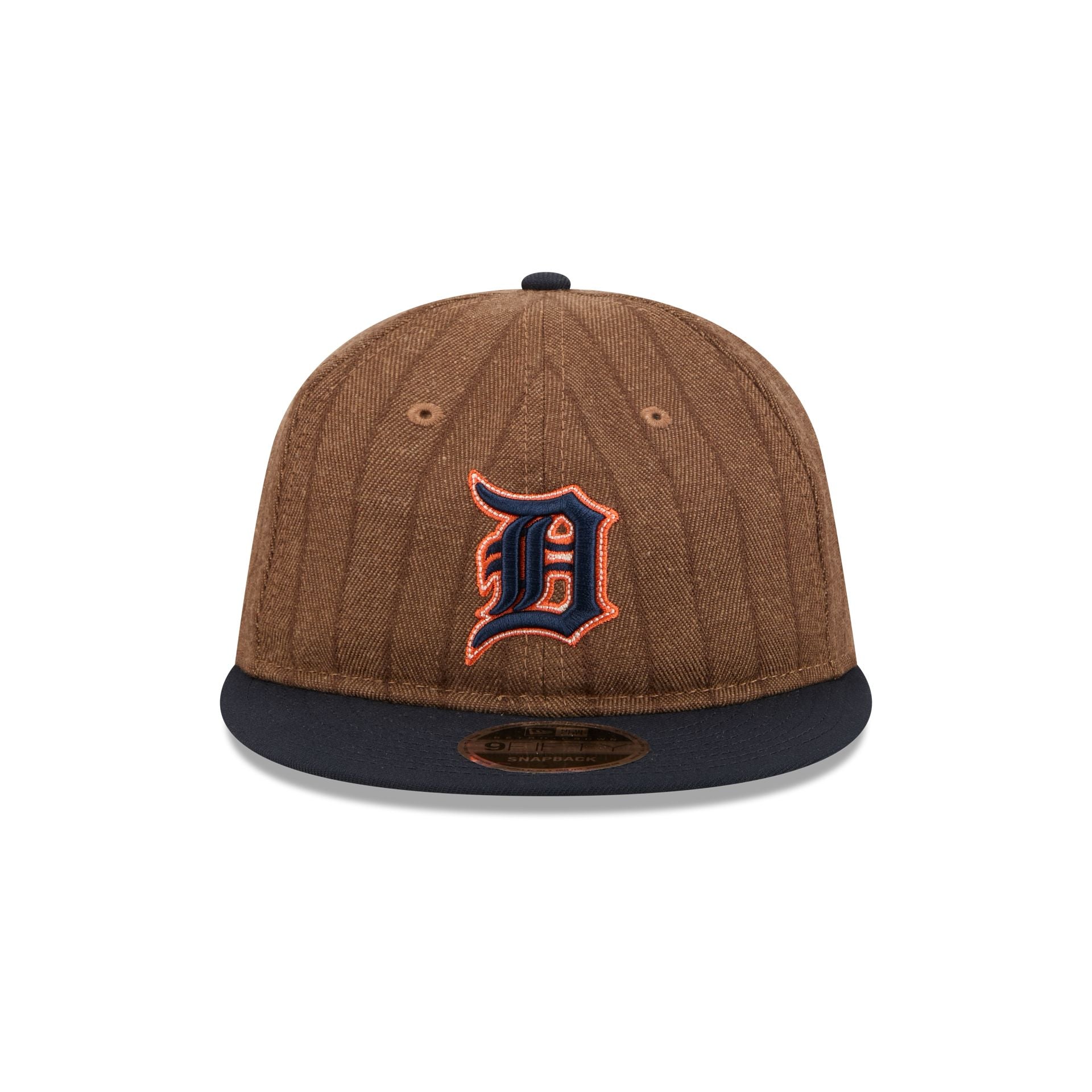 Detroit Tigers Three Looms Wool Pinstripe Retro Crown 9FIFTY Adjustable Hat - Image 2