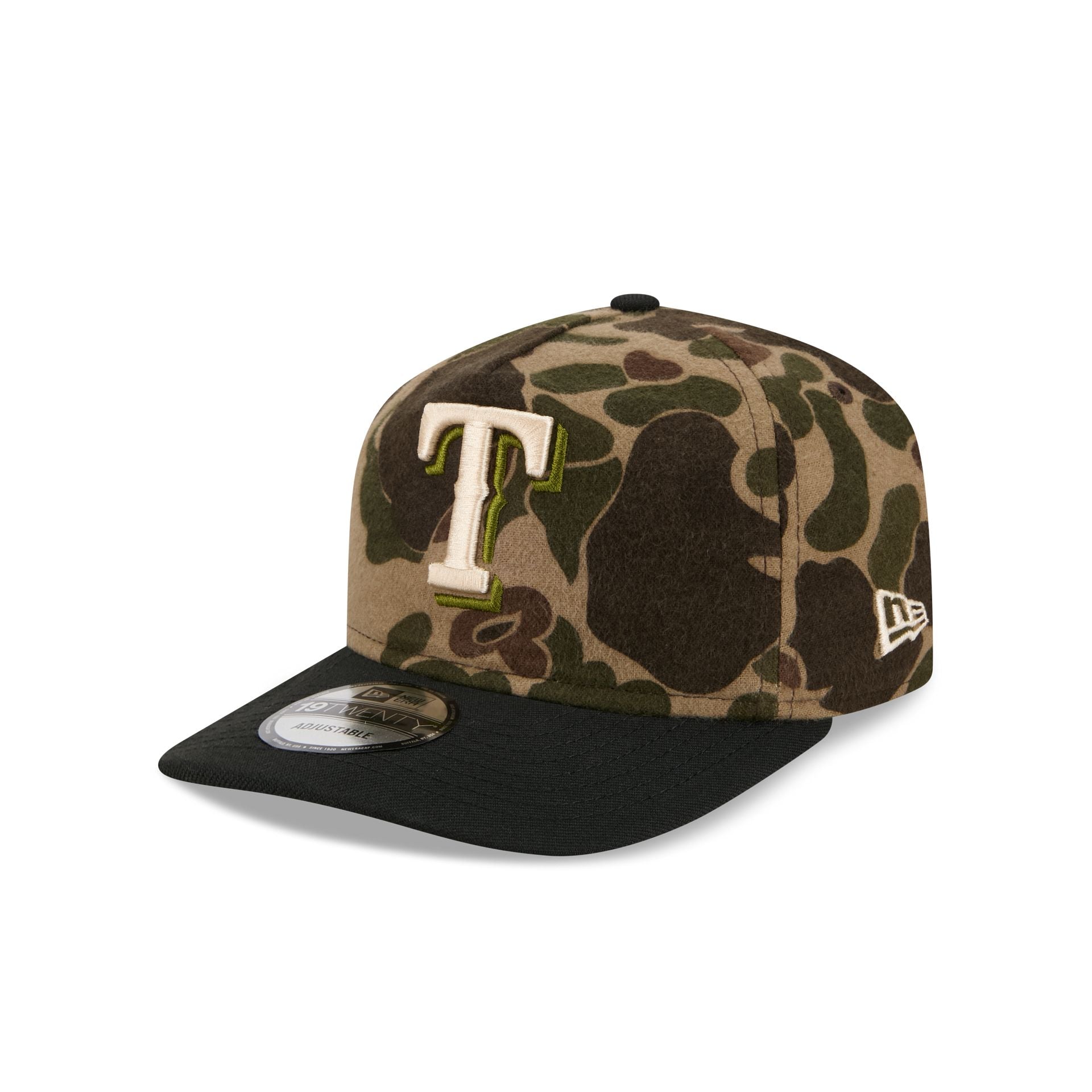 Texas Rangers Three Looms Wool Duck Camo 19TWENTY Adjustable Hat