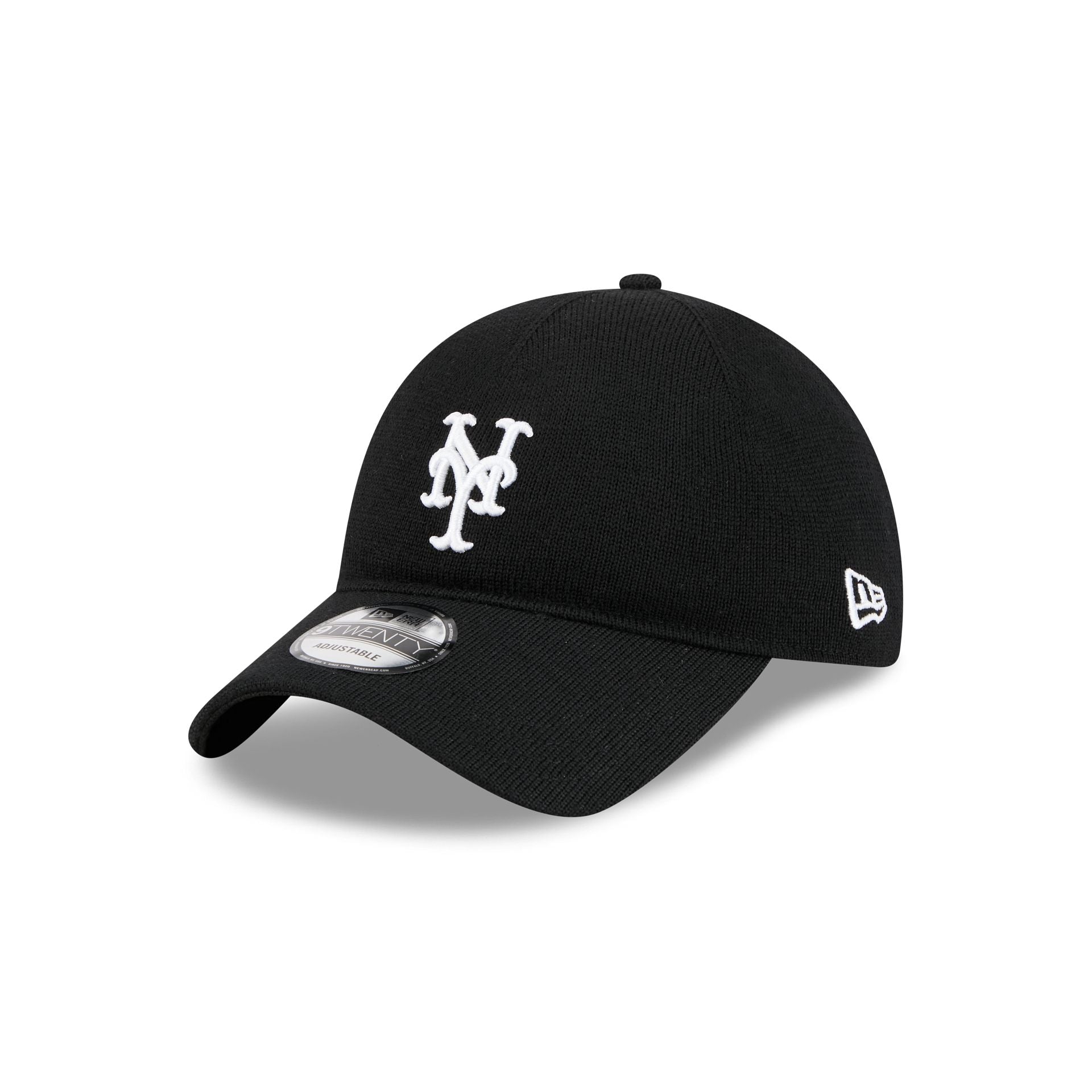 New York Mets Merino Wool Black 9TWENTY Adjustable Hat