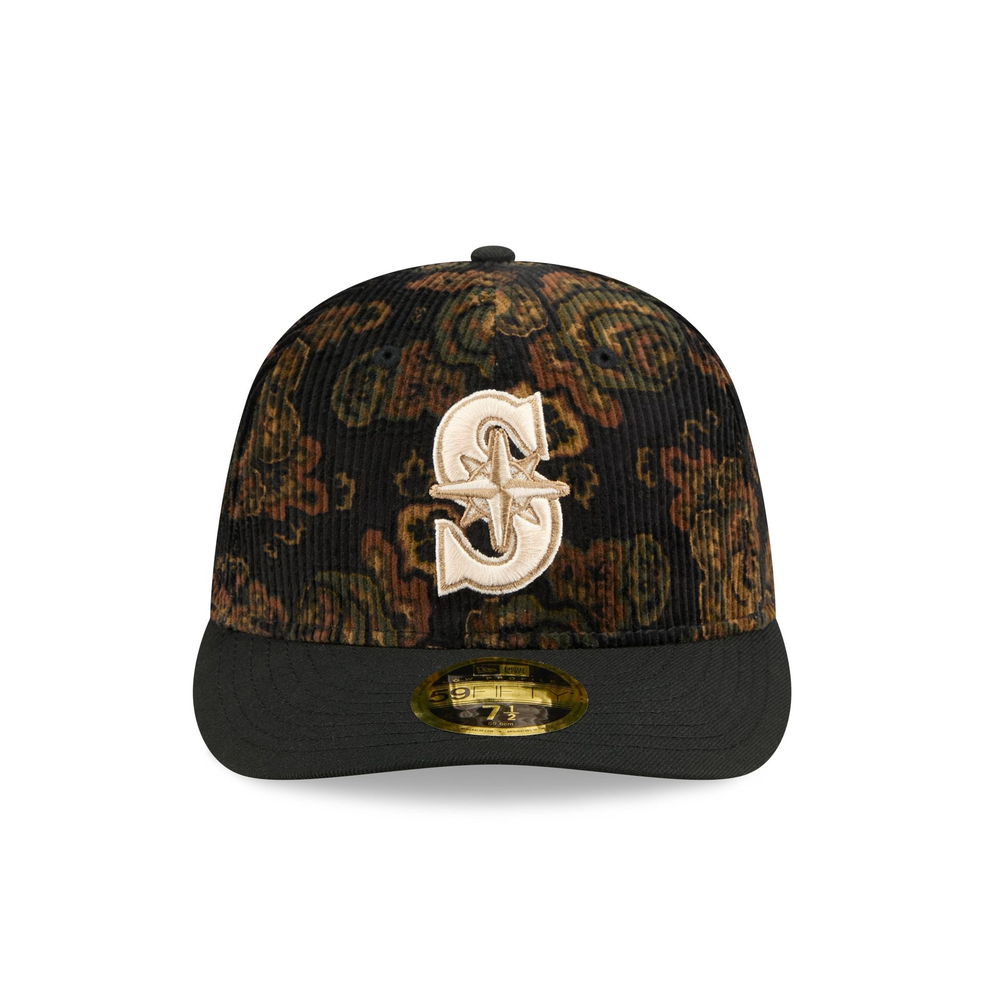 Seattle Mariners Three Looms Floral Cord Low Profile 59FIFTY Fitted Hat - Image 2