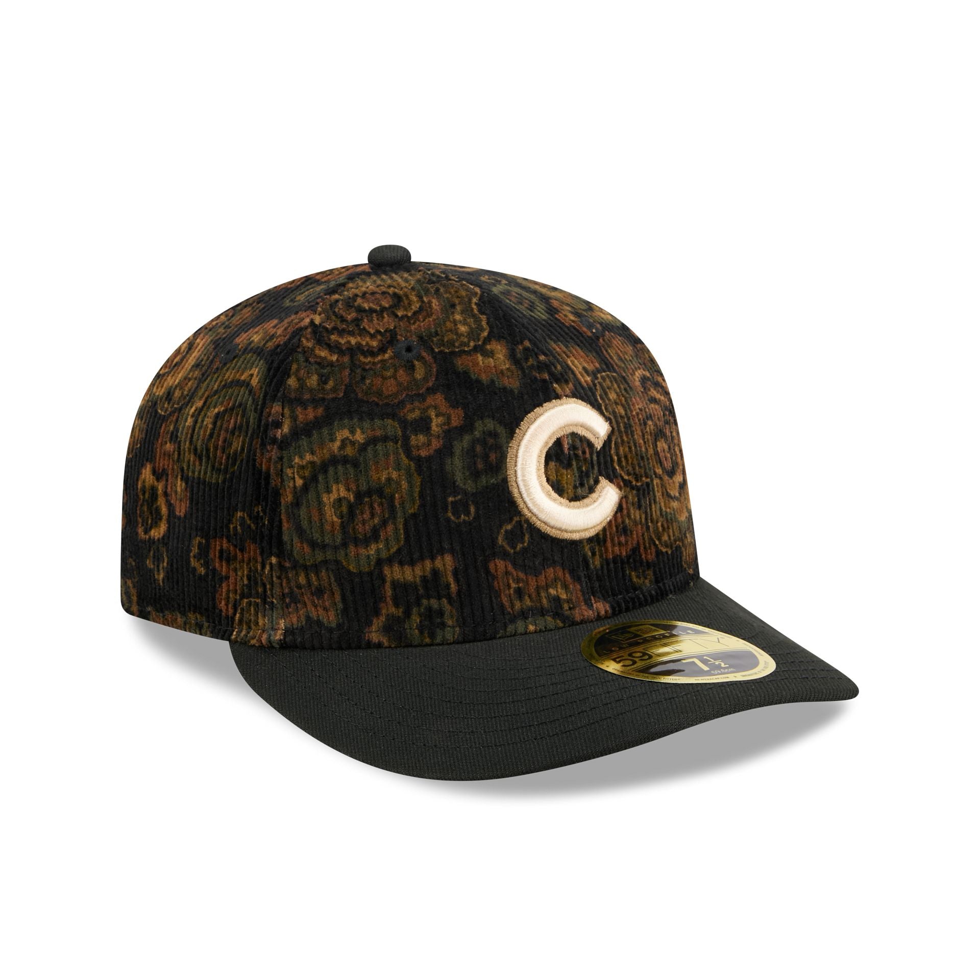 Chicago Cubs Three Looms Floral Cord Low Profile 59FIFTY Fitted Hat - Image 3