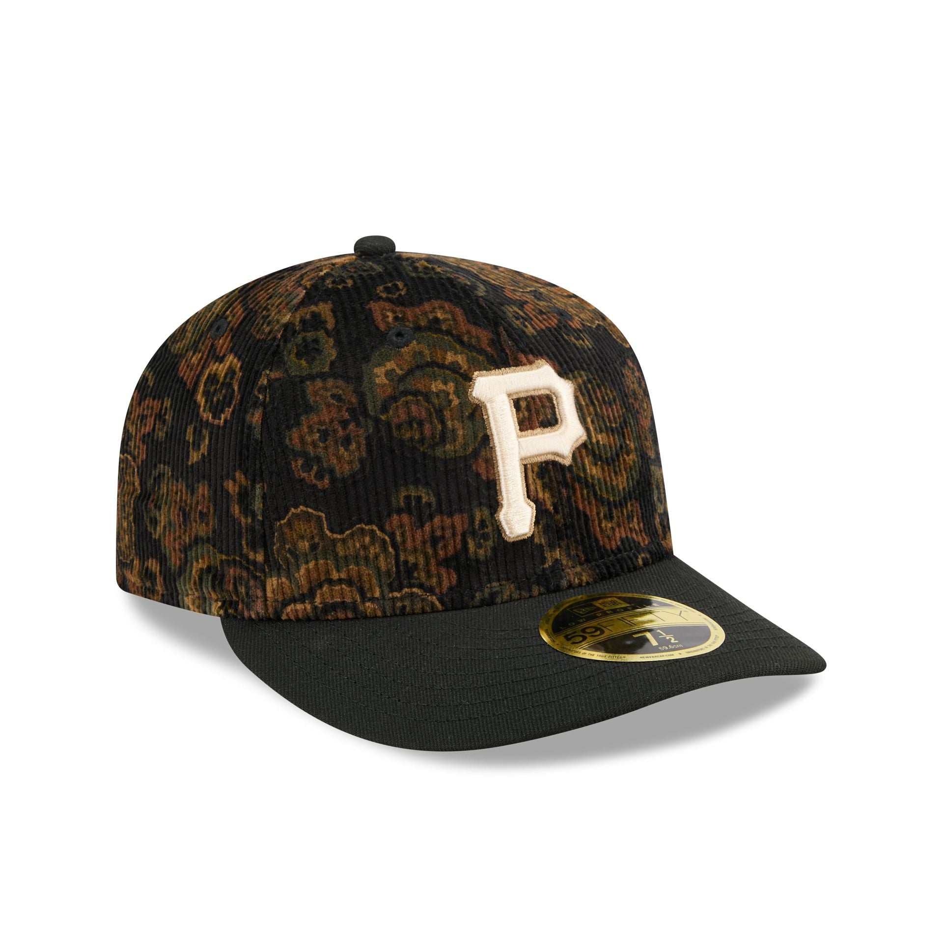 Pittsburgh Pirates Three Looms Floral Cord Low Profile 59FIFTY Fitted Hat - Image 3