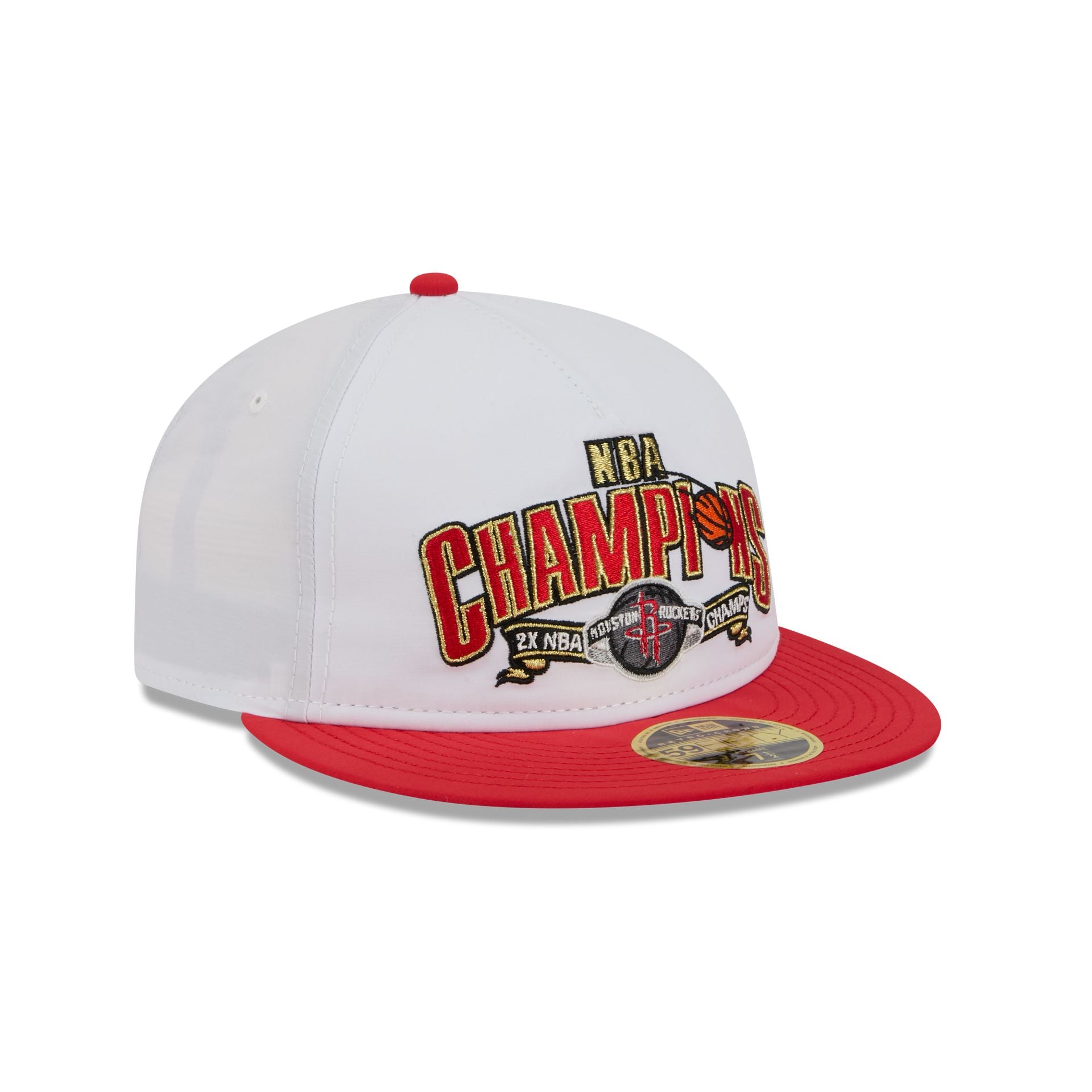 Houston Rockets Champions White Retro Crown 59FIFTY Fitted Hat - Image 3