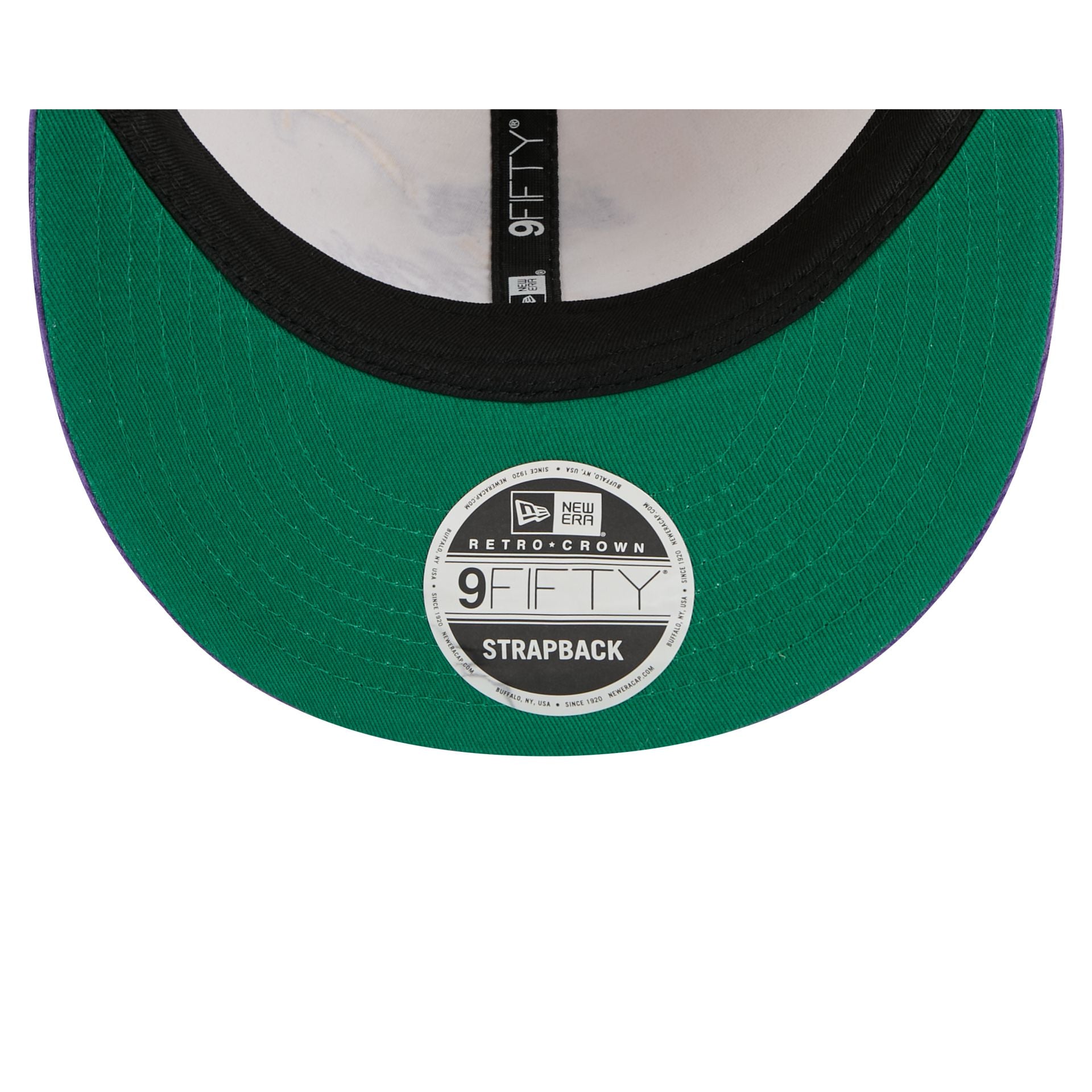 Los Angeles Lakers Pinstripe Script Retro Crown 9FIFTY Adjustable Hat - Image 7