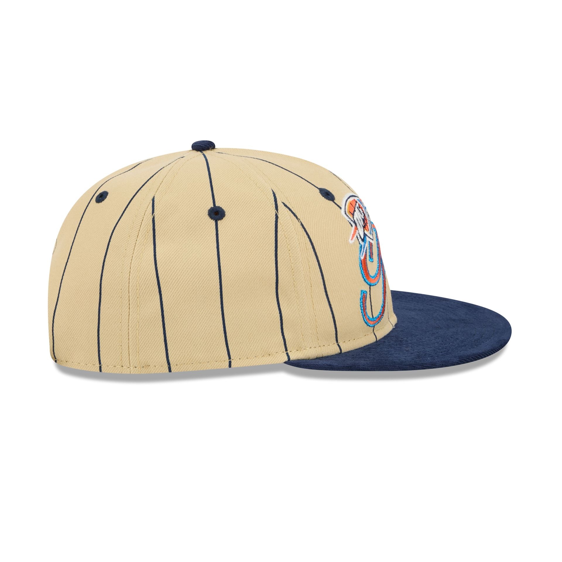 Oklahoma City Thunder Pinstripe Script Retro Crown 9FIFTY Adjustable Hat - Image 5