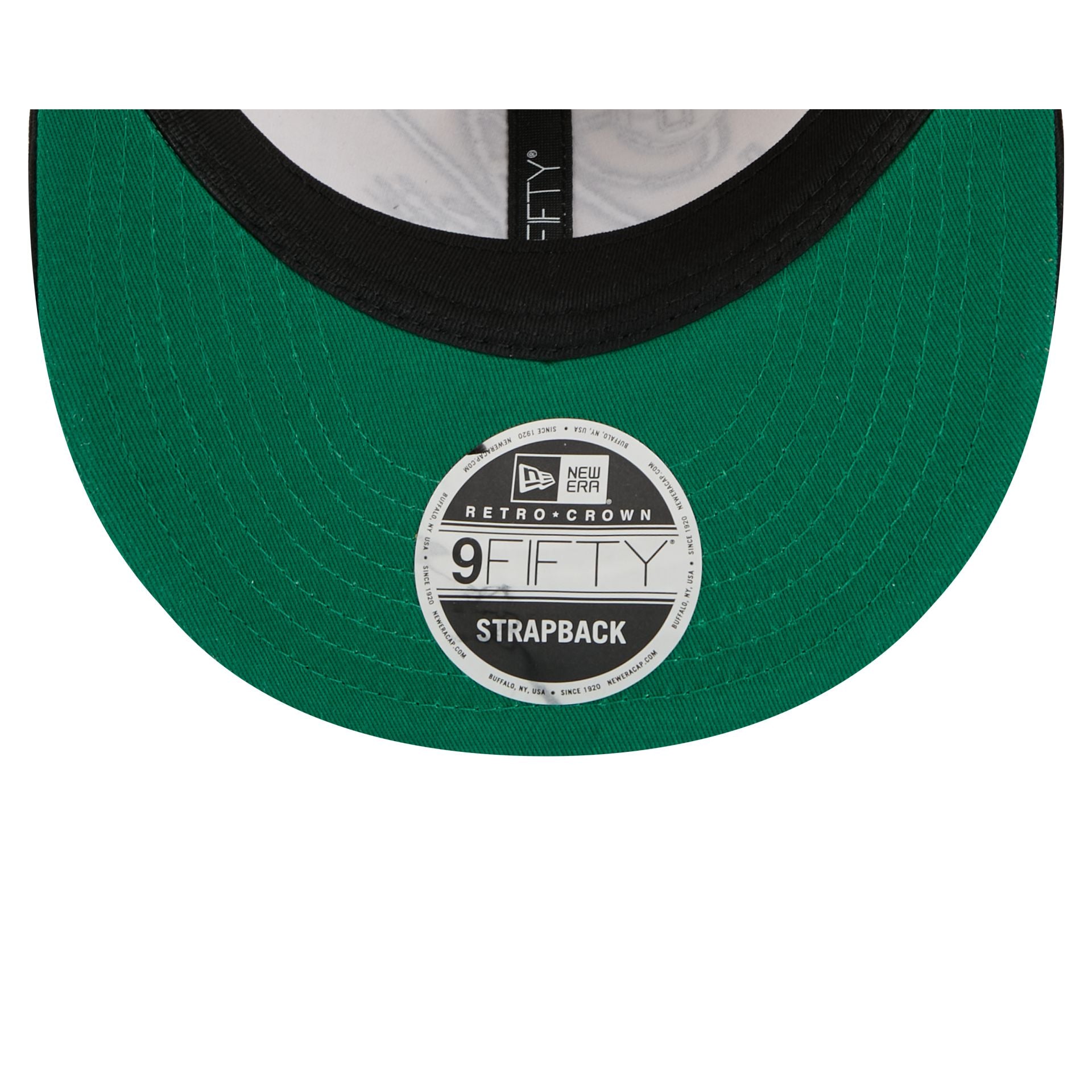 Brooklyn Nets Pinstripe Script Retro Crown 9FIFTY Adjustable Hat - Image 7