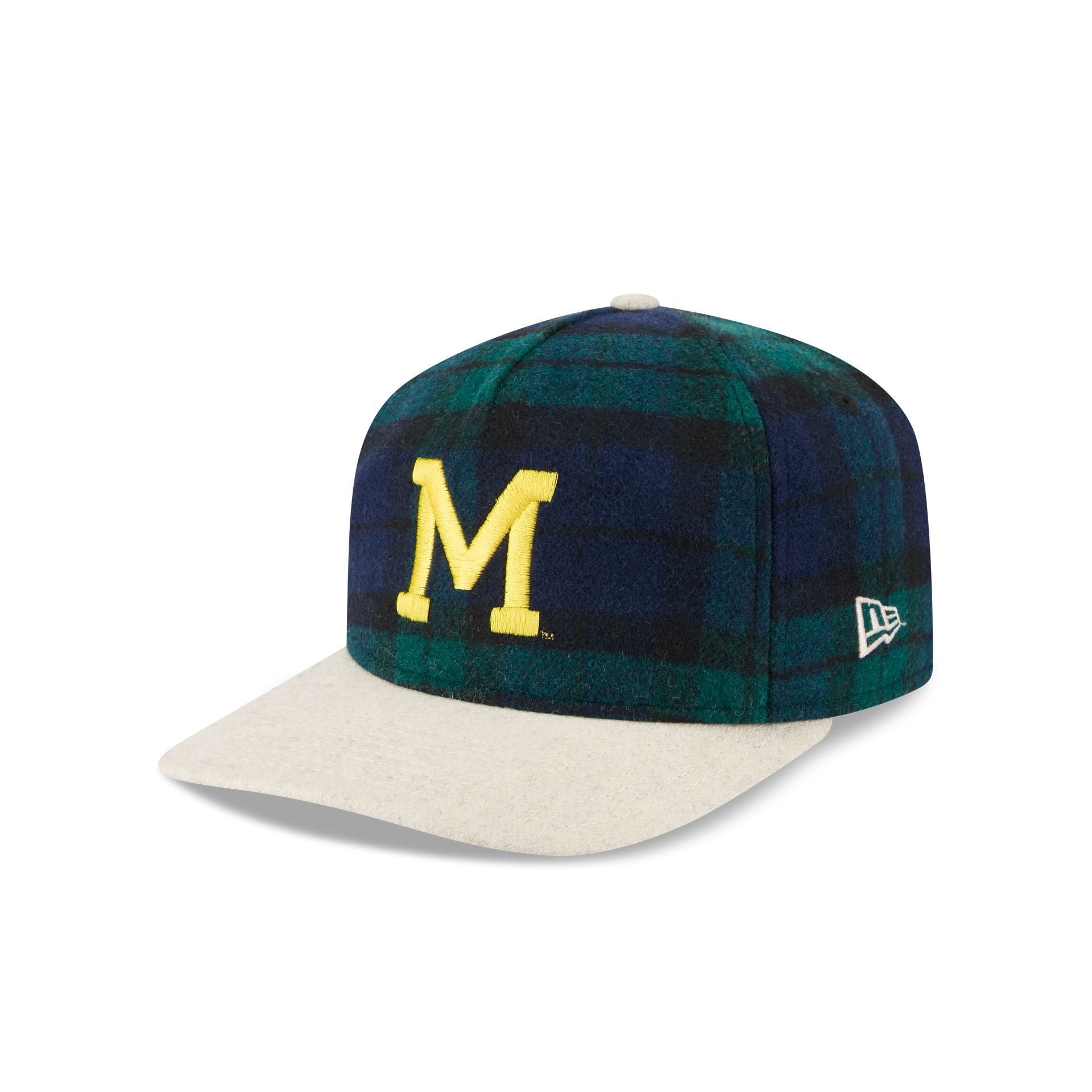 Michigan Wolverines Plaid Letterman 19TWENTY Adjustable Hat - Image 3