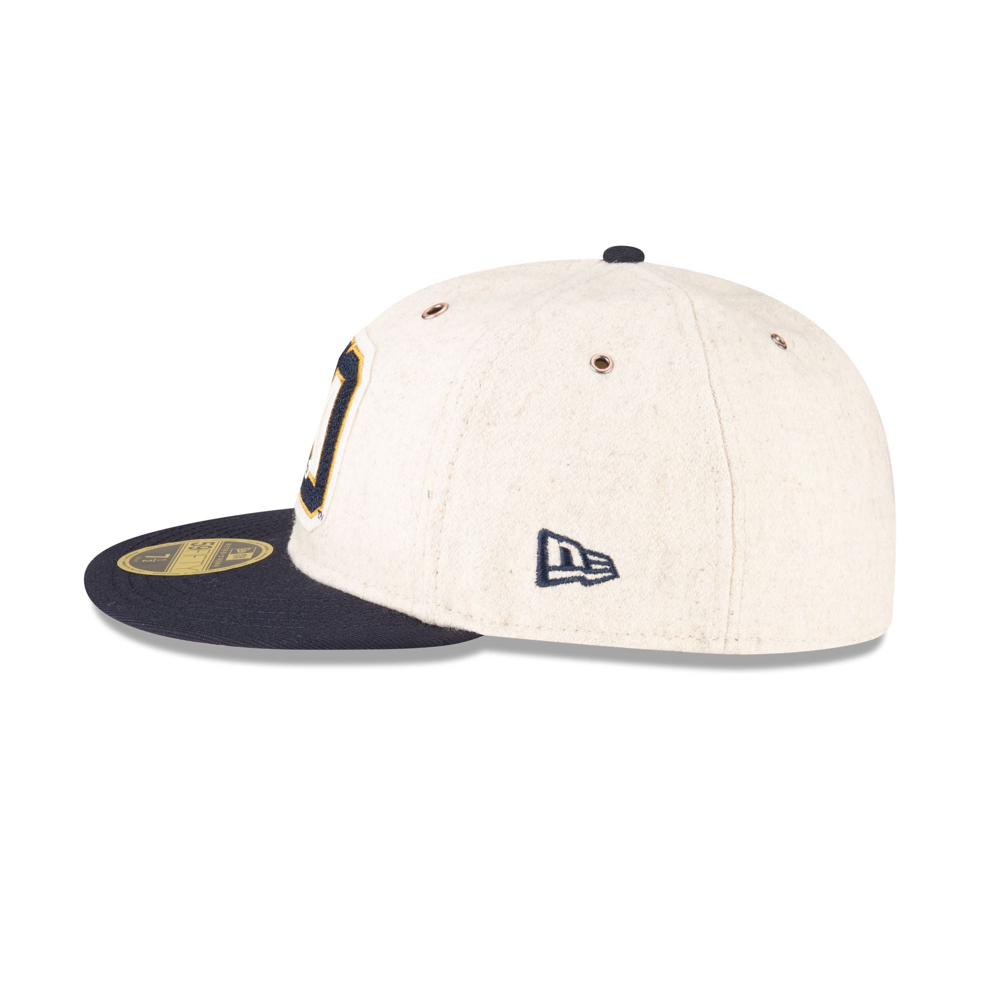 Notre Dame Fighting Irish College Vault Wool Letterman Retro Crown 59FIFTY Fitted Hat - Image 4