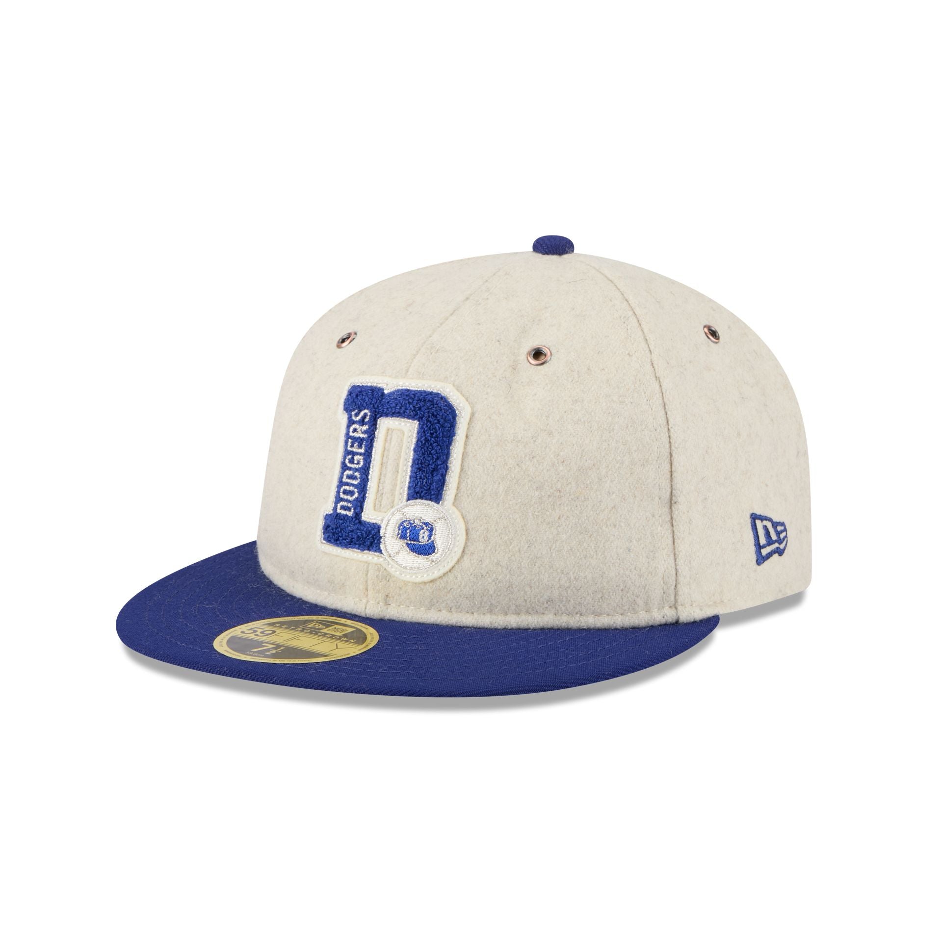 Brooklyn Dodgers Wool Letterman Retro Crown 59FIFTY Fitted Hat