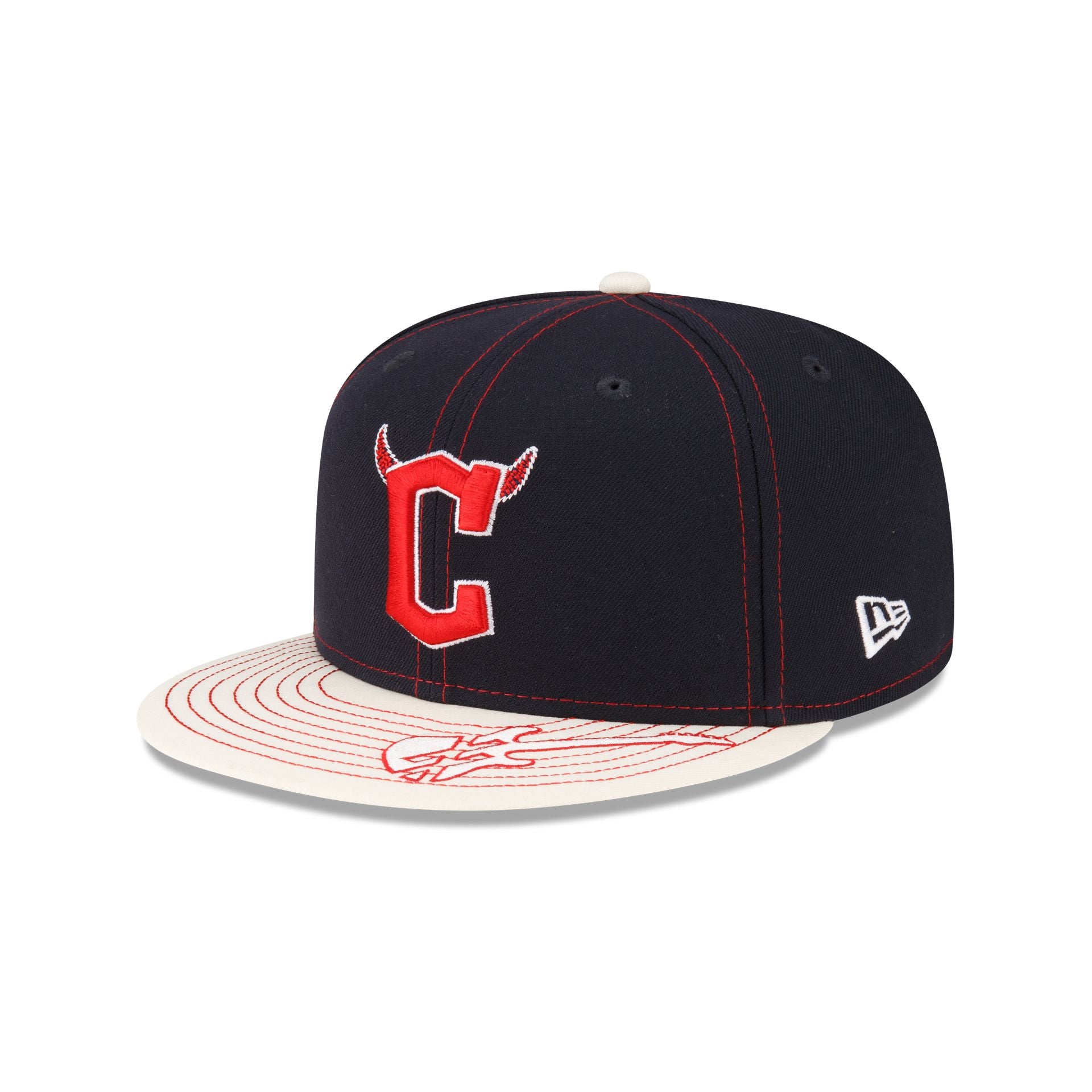 mgk x Cleveland Guardians Navy 59FIFTY Fitted Hat - Image 3