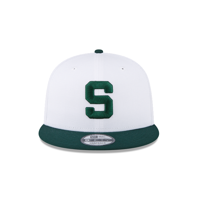 Michigan State Spartans White 9FIFTY Snapback Hat - Image 2